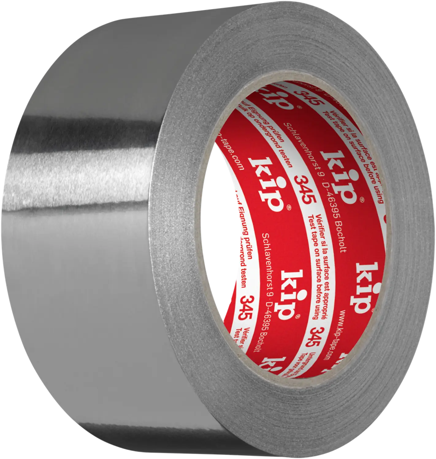 Kip Tape 345-32 Ruban d'aluminium – 30 µ - Argent - DIN-4102-B1 - 50 mm x 50 m
