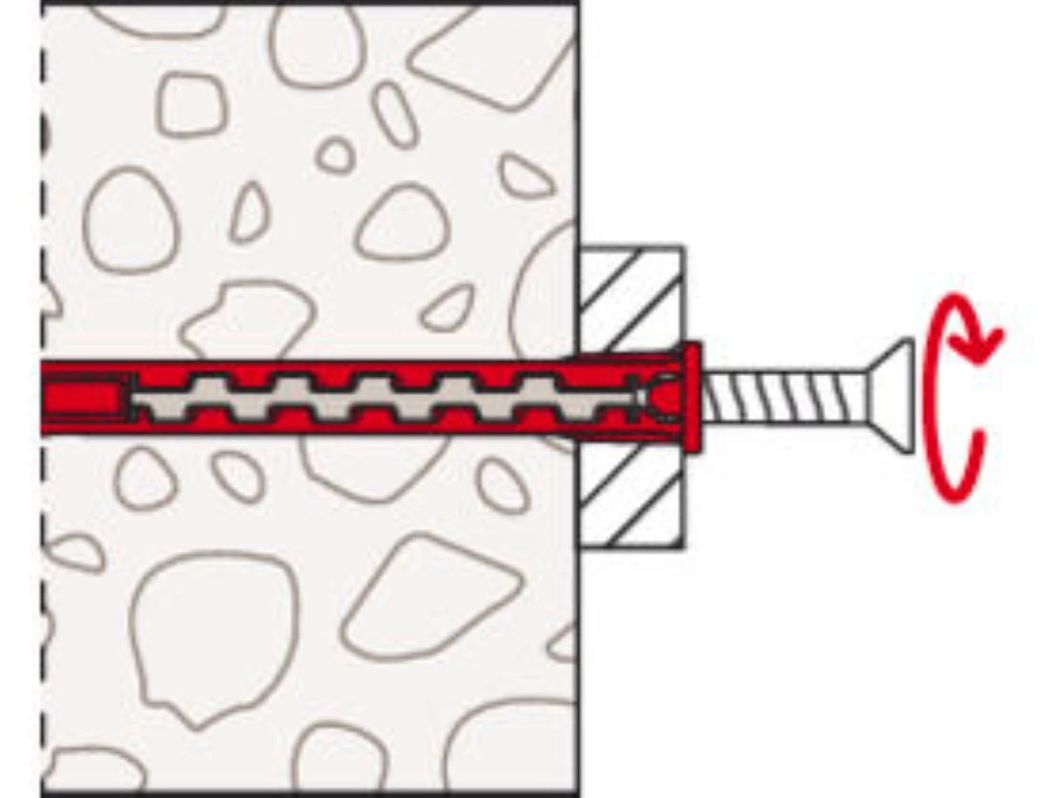 Fischer 577391 Cheville en nylon HybridPower 10 x 90 avec vis TX40 (10 pièces)-image
