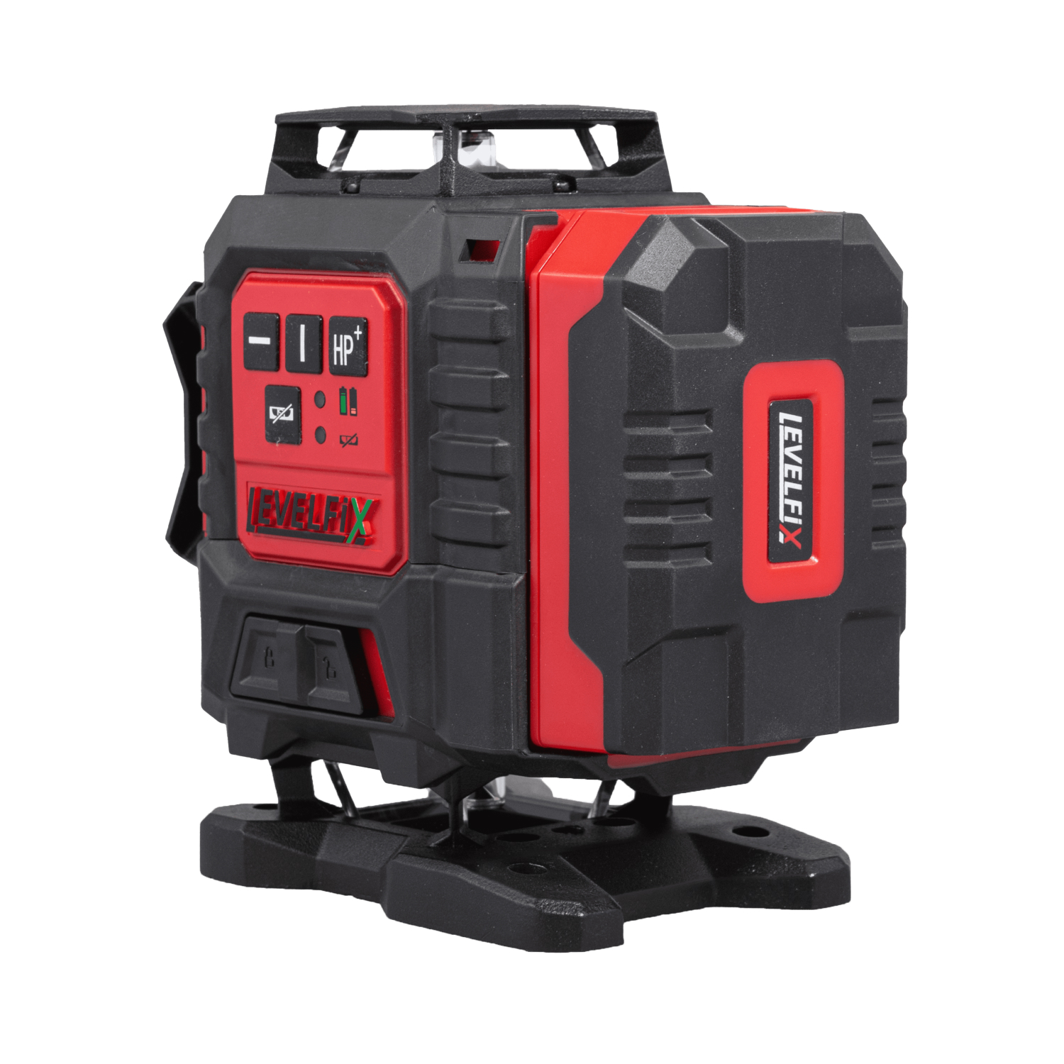 Levelfix CCL284G Laser à croix 4D 360° avec trépied dans un coffret - vert - 30 m - 16 lignes - Bluetooth - IP53-image