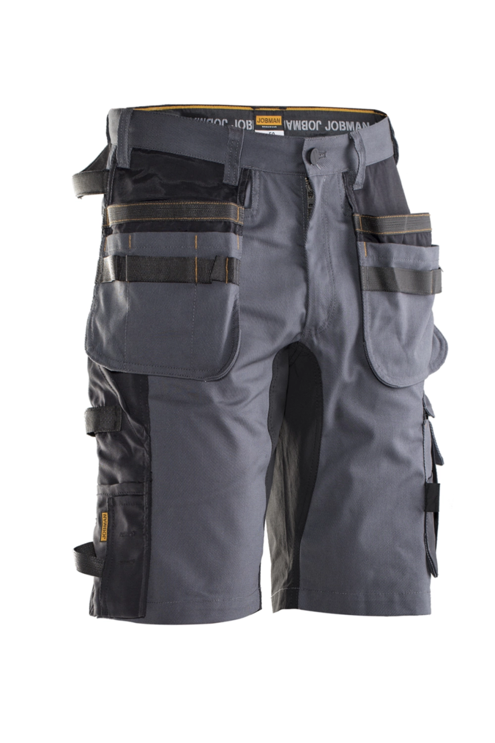 Jobman 2168 Werkbroek kort Stretch - Maat 52 - Grijs/Zwart-image