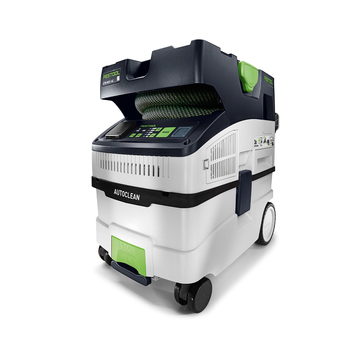 Festool CTM MIDI I AC Aspirateur autoclean - 1200 W - Classe M - 15 L