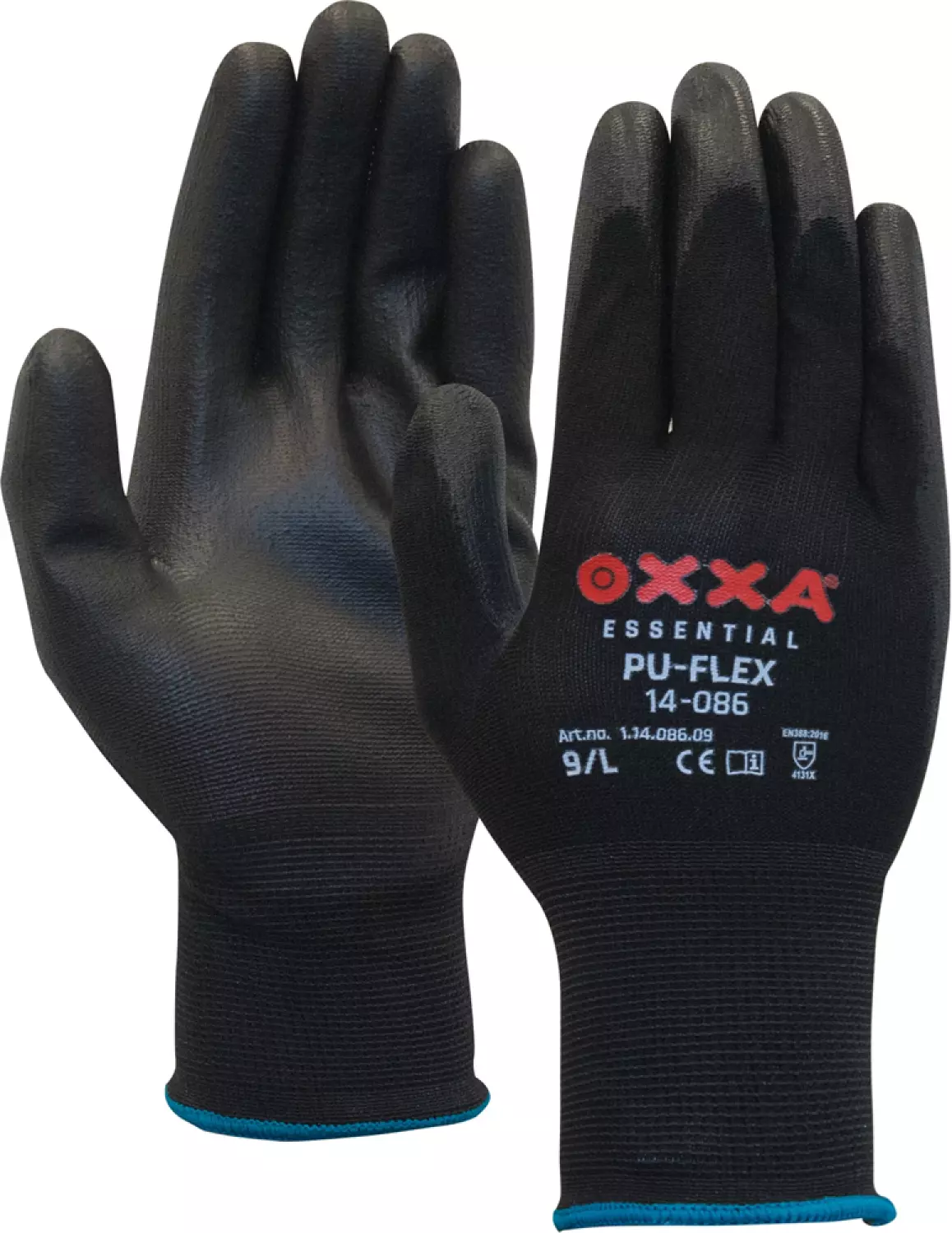Oxxa 14-086 Gants de travail PU-Flex - Noir - 8/M-image