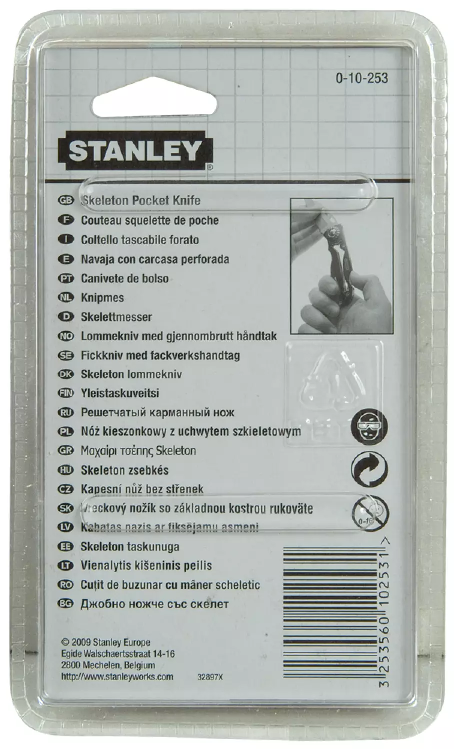 Stanley 0-10-253 - Couteau Skeleton-image