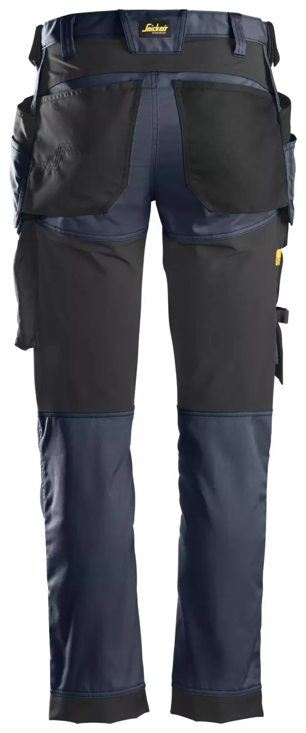 Snickers 6241 AllroundWork Stretch Werkbroek met Holsterzakken - Donker Blauw - Maat 152