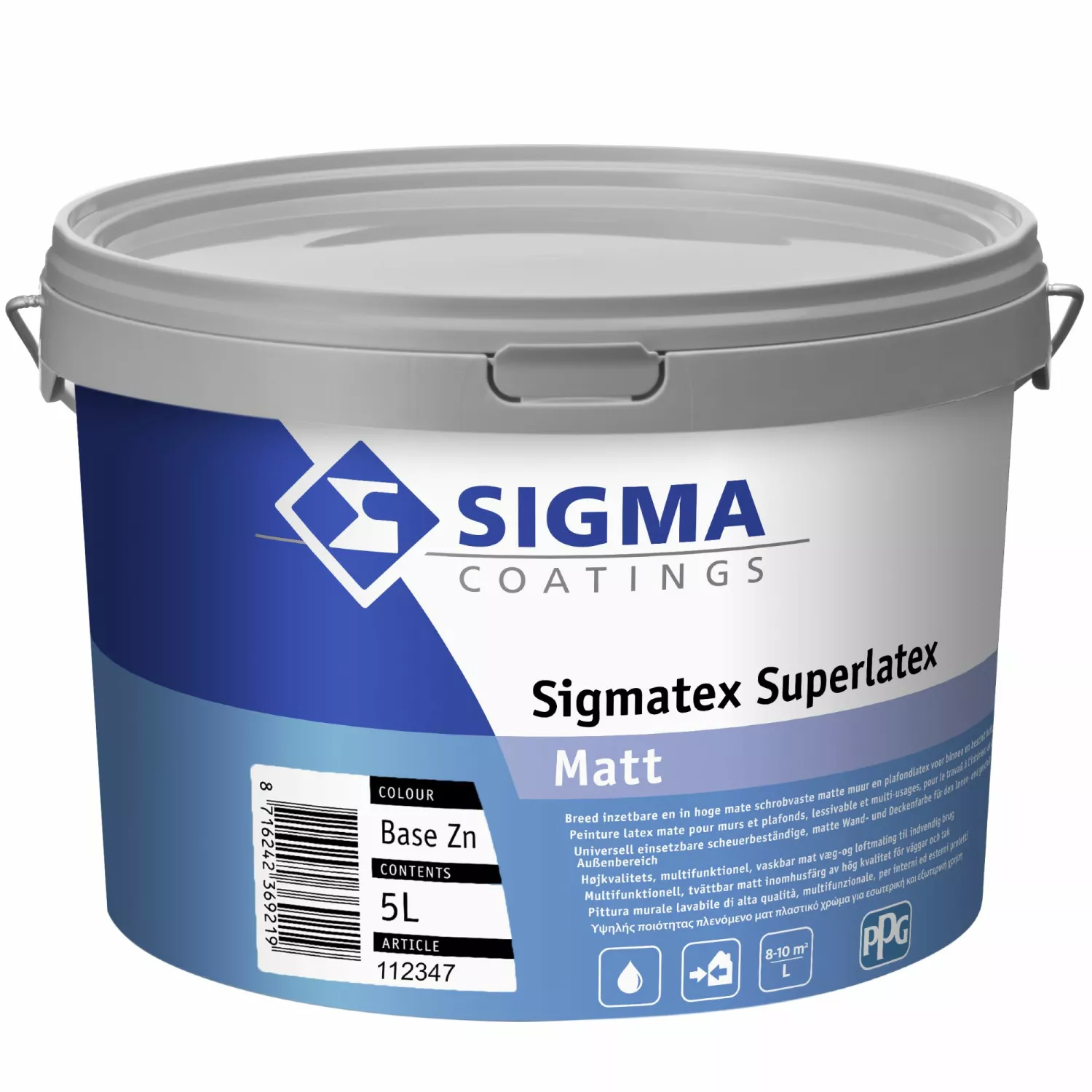 Sigma Sigmatex Superlatex Matt - op kleur gemengd - 5L-image