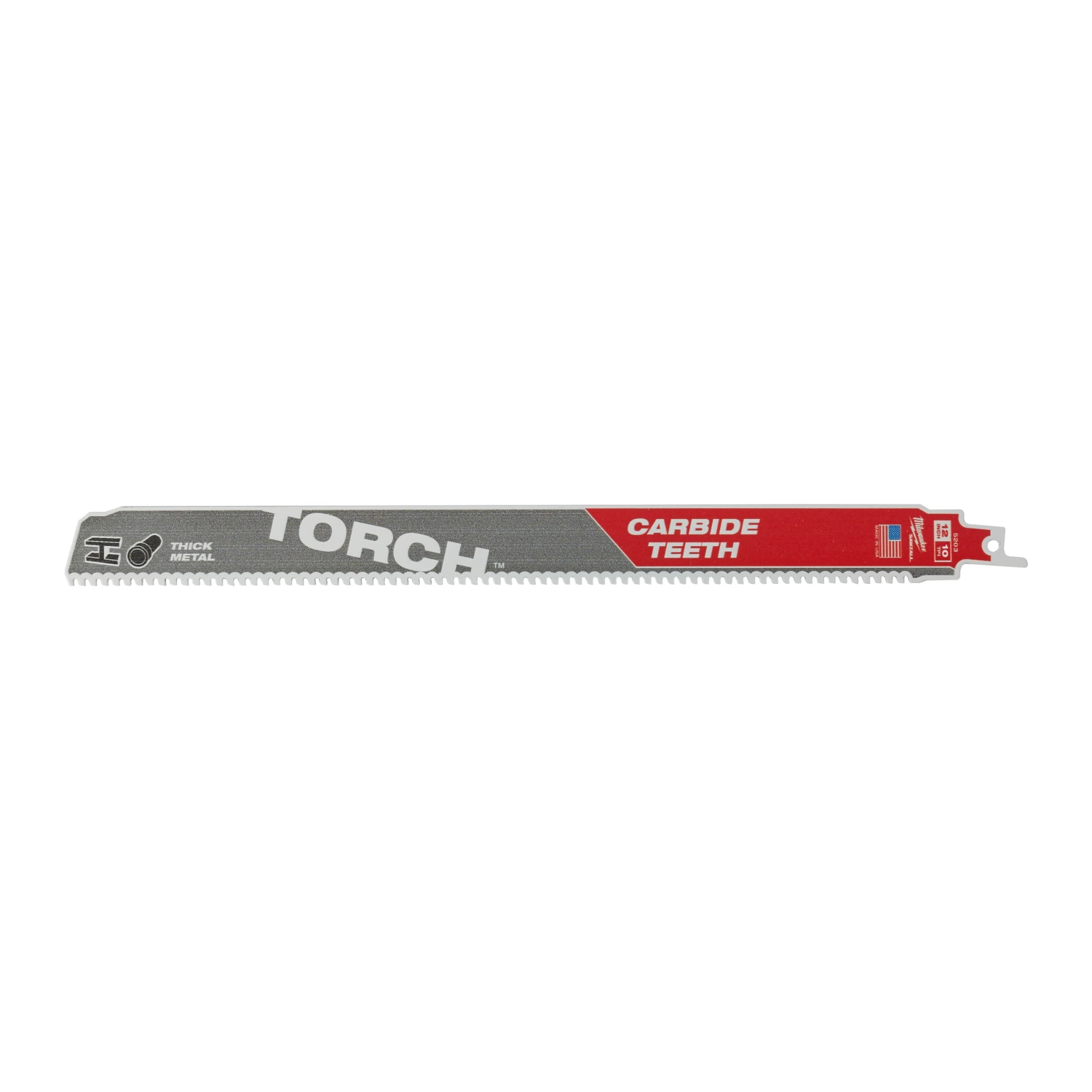 Milwaukee 48475553 Sawzall Reciprozaagblad TCT TORCH Carbide - 300 x 10TPI - metaal - 5st-image