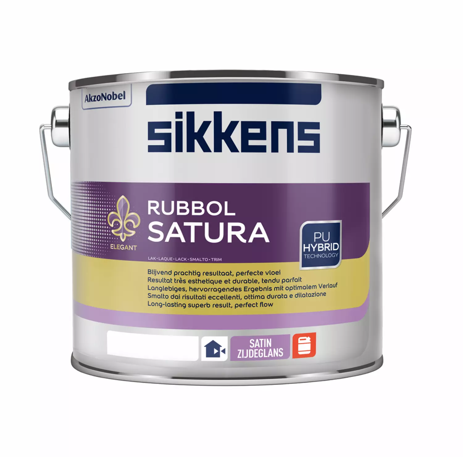 Sikkens Rubbol Satura Zijdeglans - Wit - 2,5L