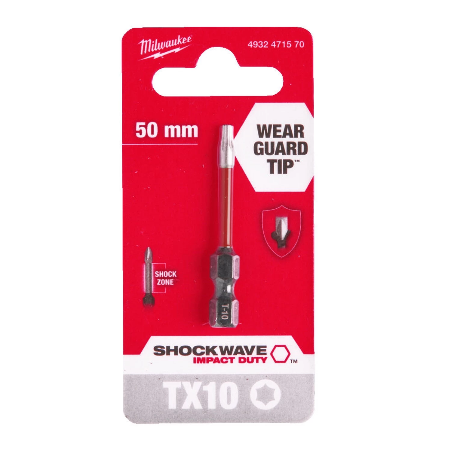 Milwaukee 4932471570 SHOCKWAVE Schroefbit - TX10 - 50mm-image