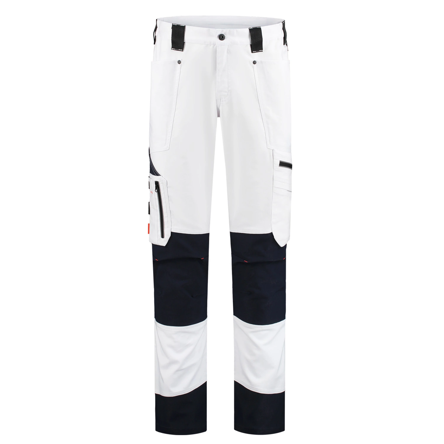 Workman 9004 STRETCH Worker Pantalon de travail P2S - Blanc / Bleu marine - Taille 64 (48/36)-image