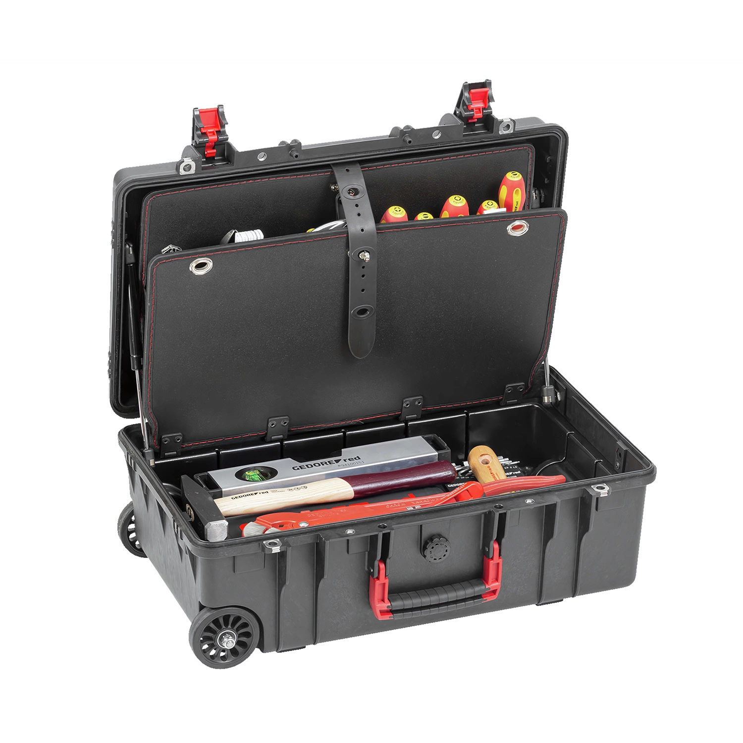 Gedore RED R21902072 Jeu d'outils de plomberie dans un chariot - 72 pièces-image