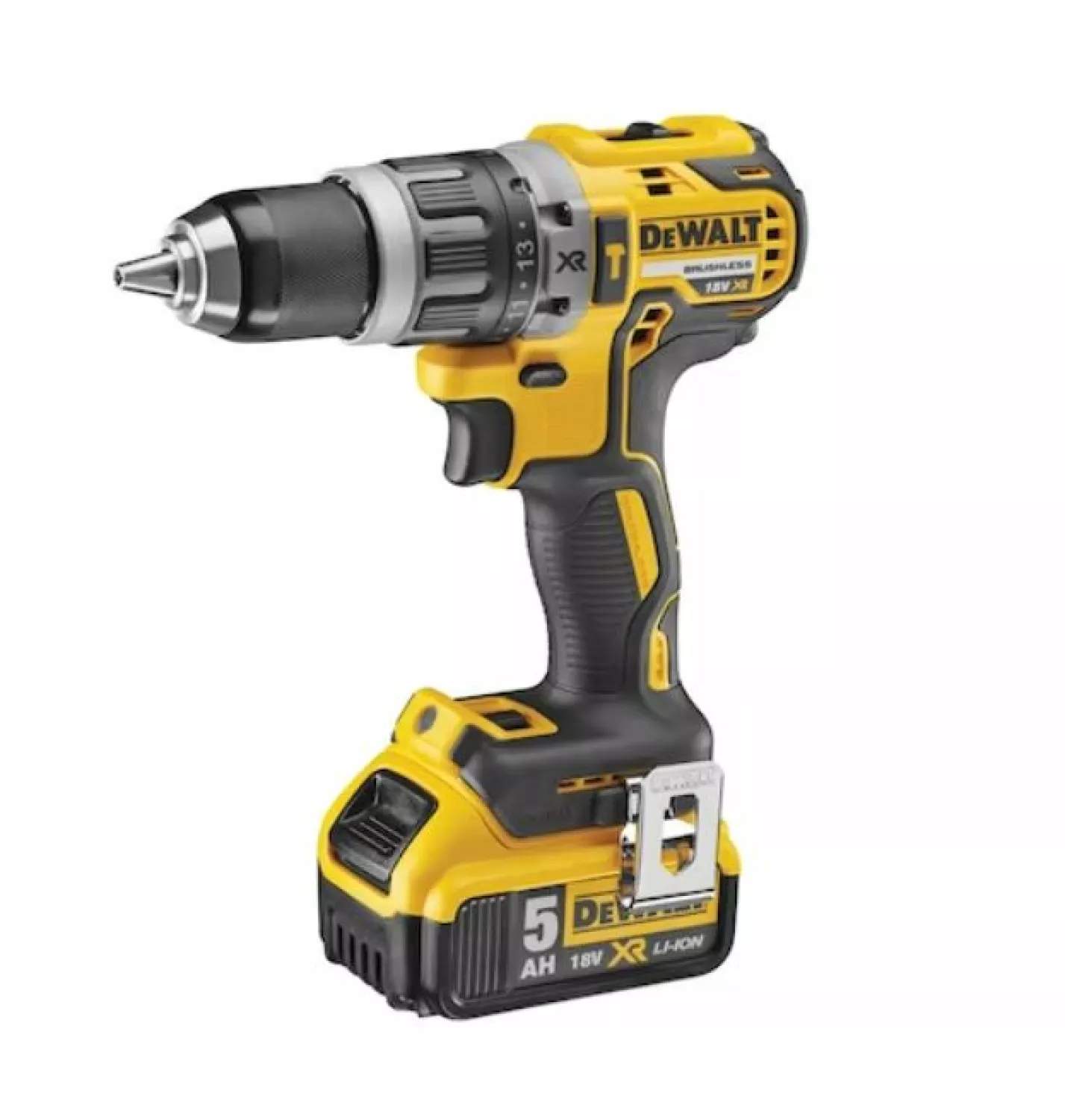 DeWALT DCD796P2 18V Li-ion XR accu klopboor-/schroefmachine set (2x 5.0Ah) in koffer - koolborstelloos-image