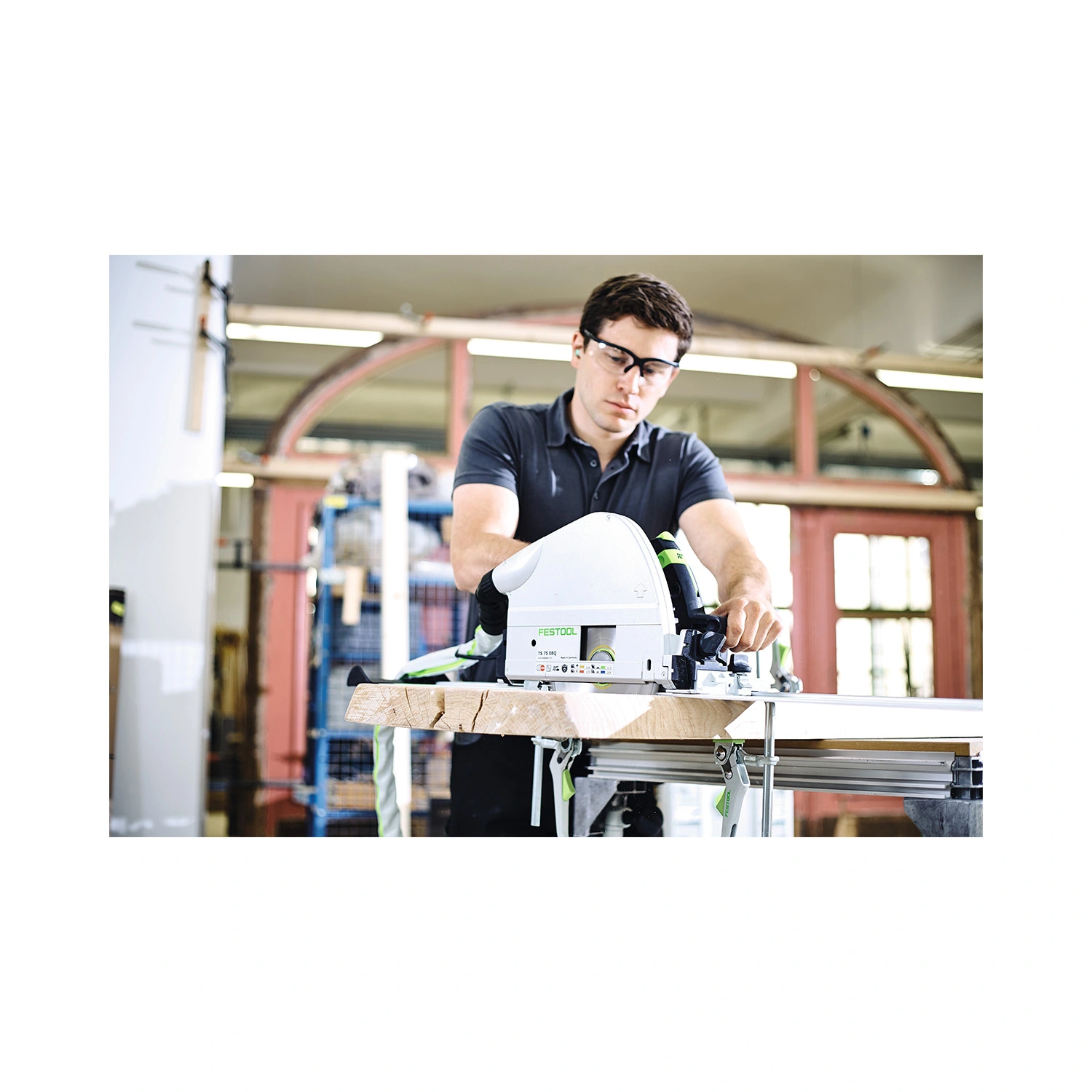 Festool TS 75 EBQ-Plus-FS Invalcirkelzaagmachine in Systainer - incl. geleiderail