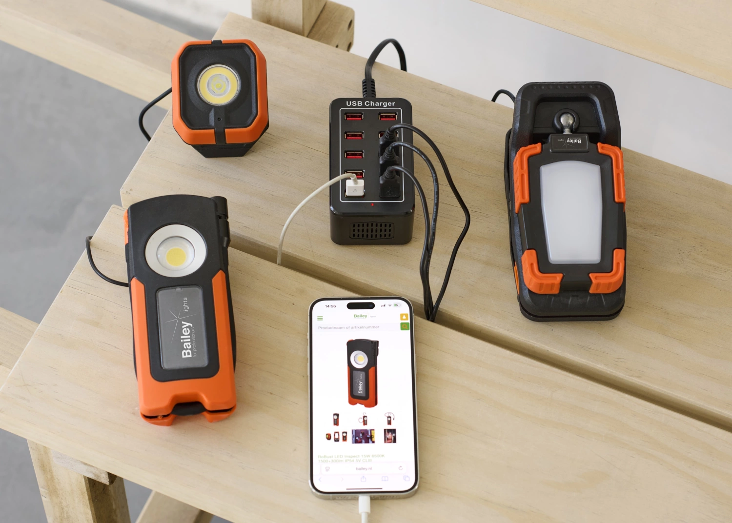 Bailey RoBust LED Inspect - 15W - 6500K - 1500+300lm - IP54 - 5V - CLIII-image