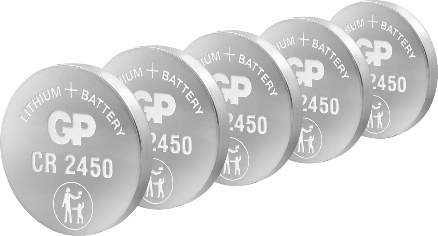 GP Pile bouton au lithium 3V (5pcs) - CR2450 - 0602450C5-image