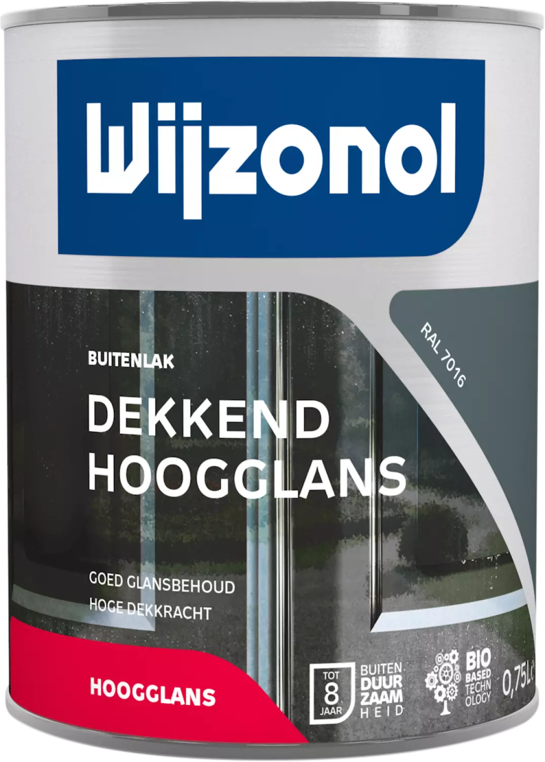 Wijzonol Dekkend Hoogglanslak - RAL 7016 - 0,75L-image