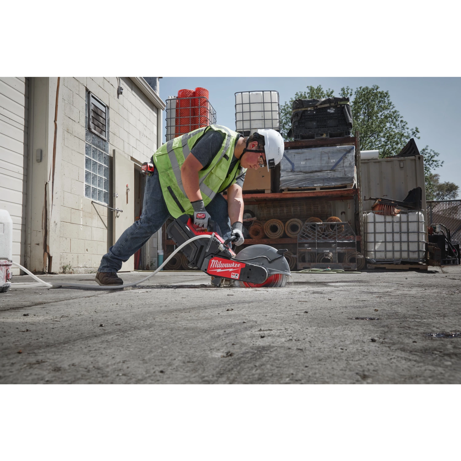 Milwaukee MXF COS350G2-802 MX Fuel accu doorslijpmache set (2x 8.0Ah accu) - 350mm-image