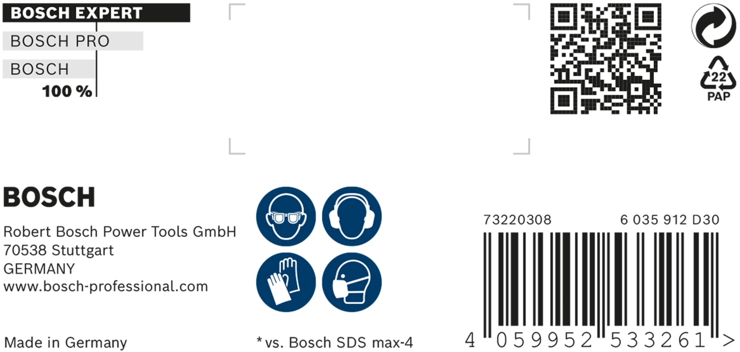 Bosch 2608900252 EXPERT Hamerboor SDS Max-8X - 30x200x320mm-image