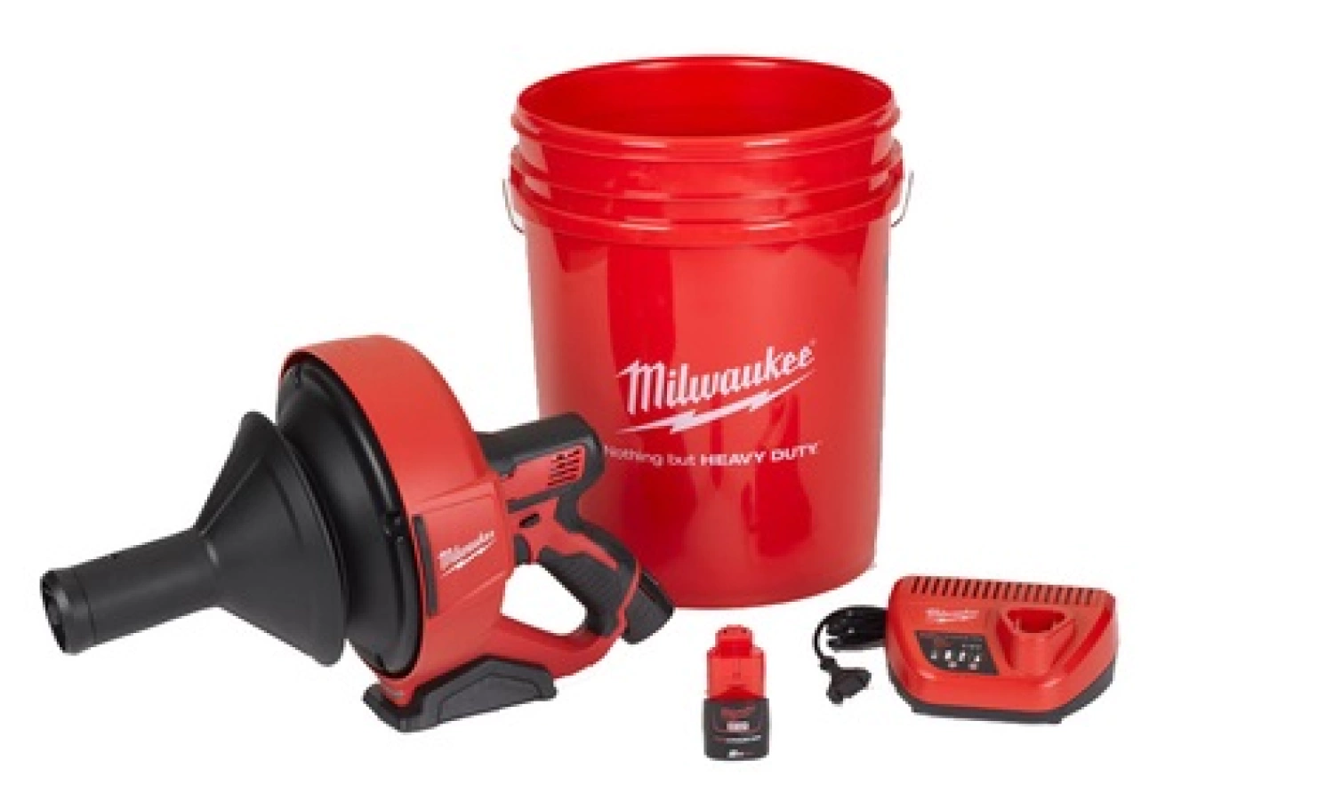 Milwaukee M12 BDC6-202C 12V Li-Ion Ontstoppingsmachine in emmer (2x 2,0Ah accu)-image