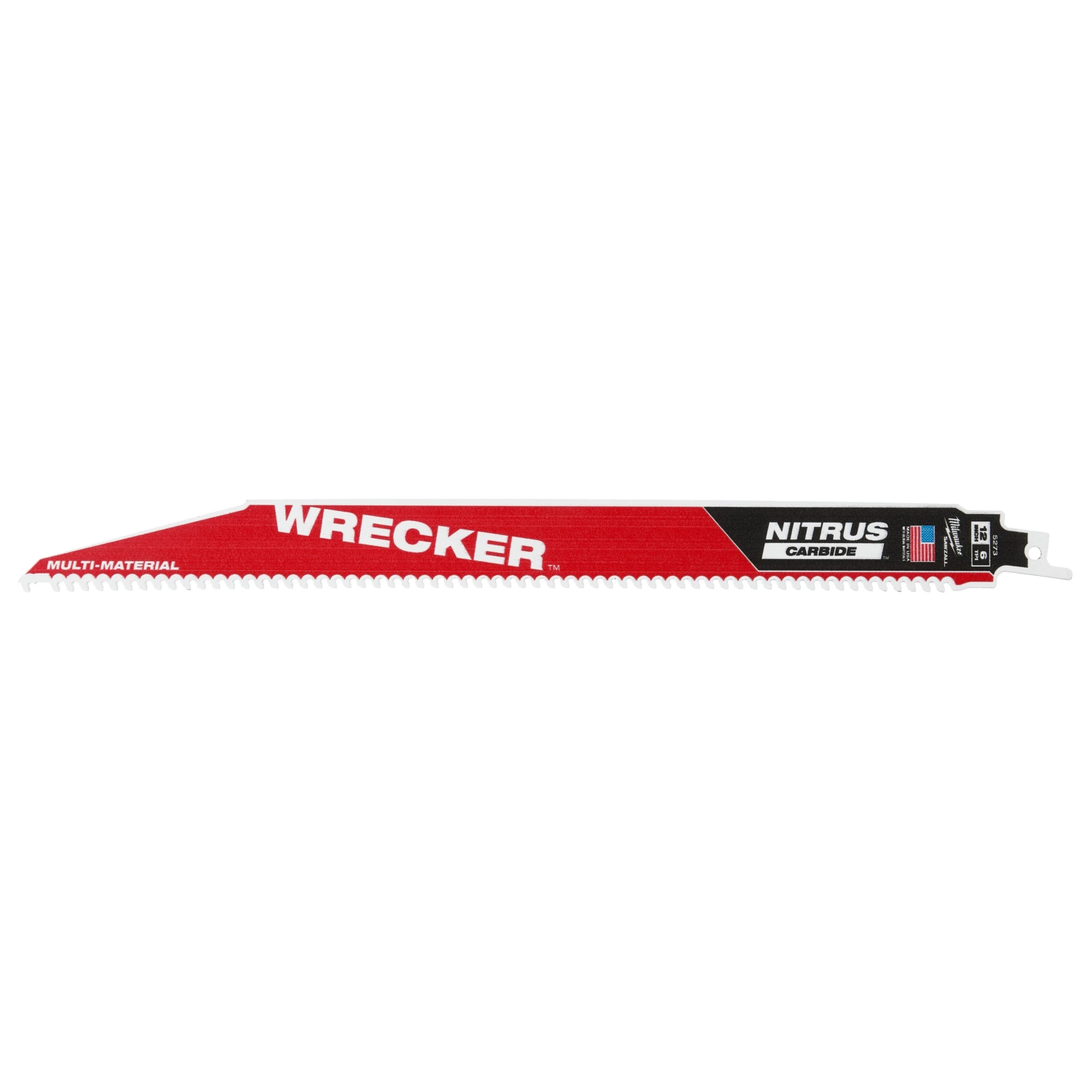 Milwaukee 48475273 Sawzall Reciprozaagblad WRECKER NITRUS Carbide - 300 x 6TPI - multi mat.