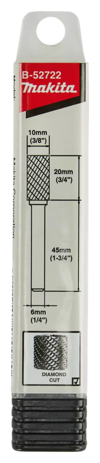 Makita B-52722 Hardmetalen stiftfrees - 20 x 6 x 10mm-image