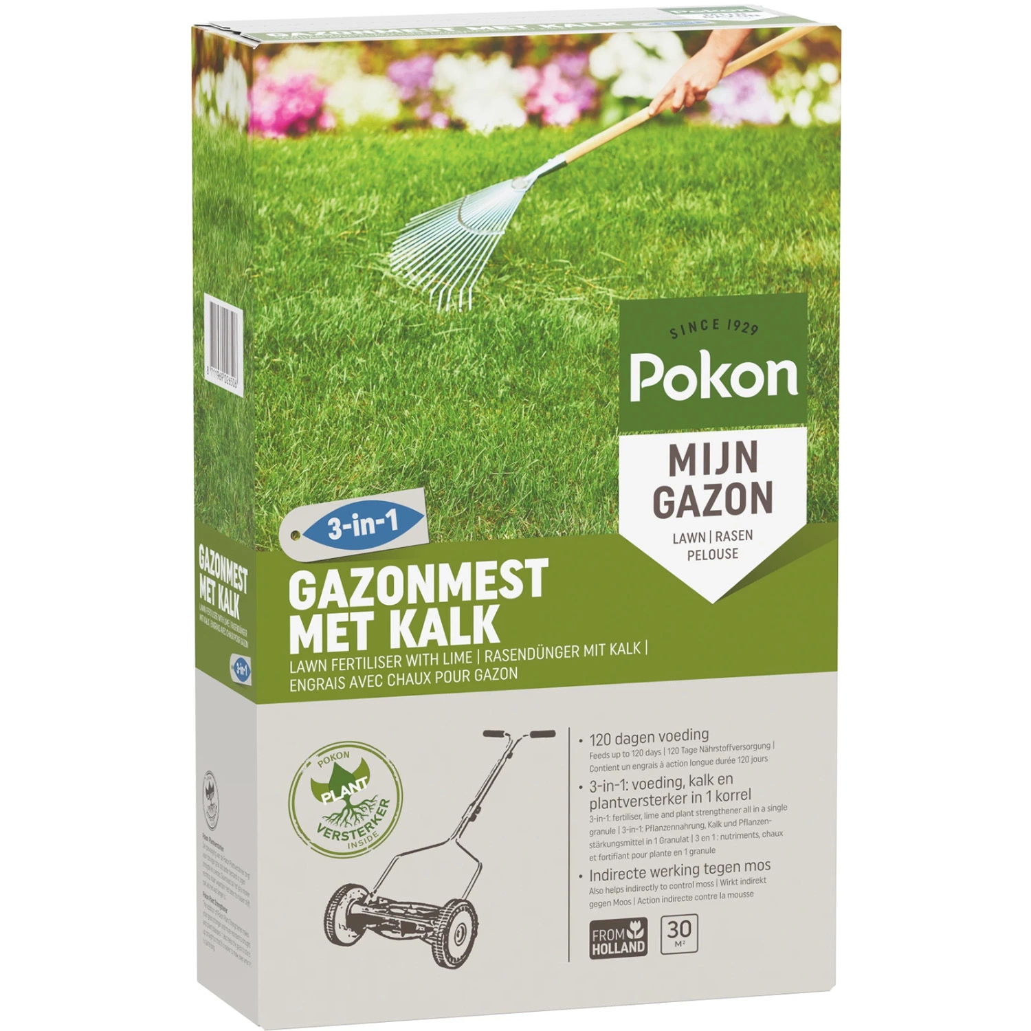 Pokon Gazonmest met Kalk 3-in-1 - 30m2-image