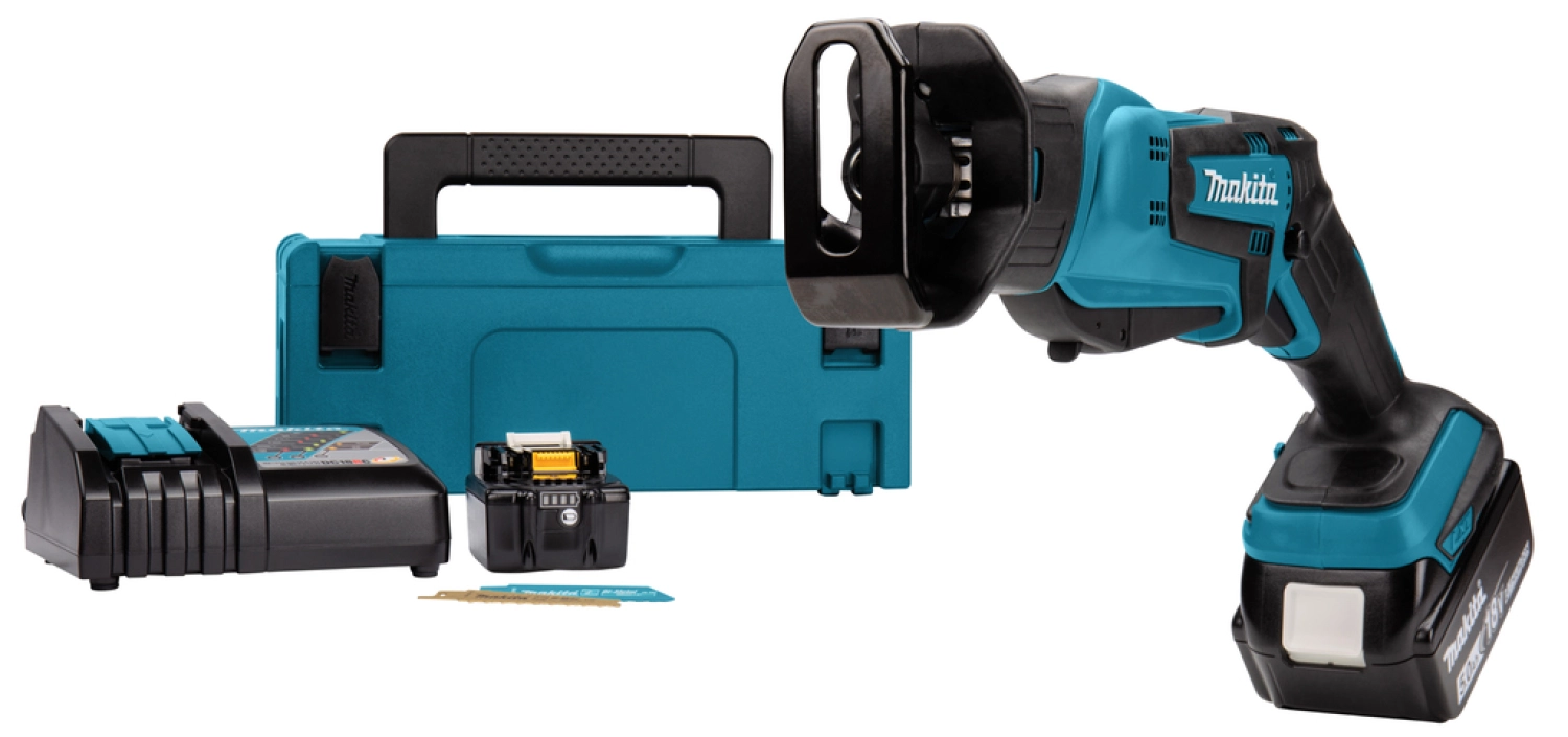 Makita DJR183RTJ 18V Li-Ion accu reciprozaag set (2x 5.0Ah accu) in Mbox - snelwissel-image