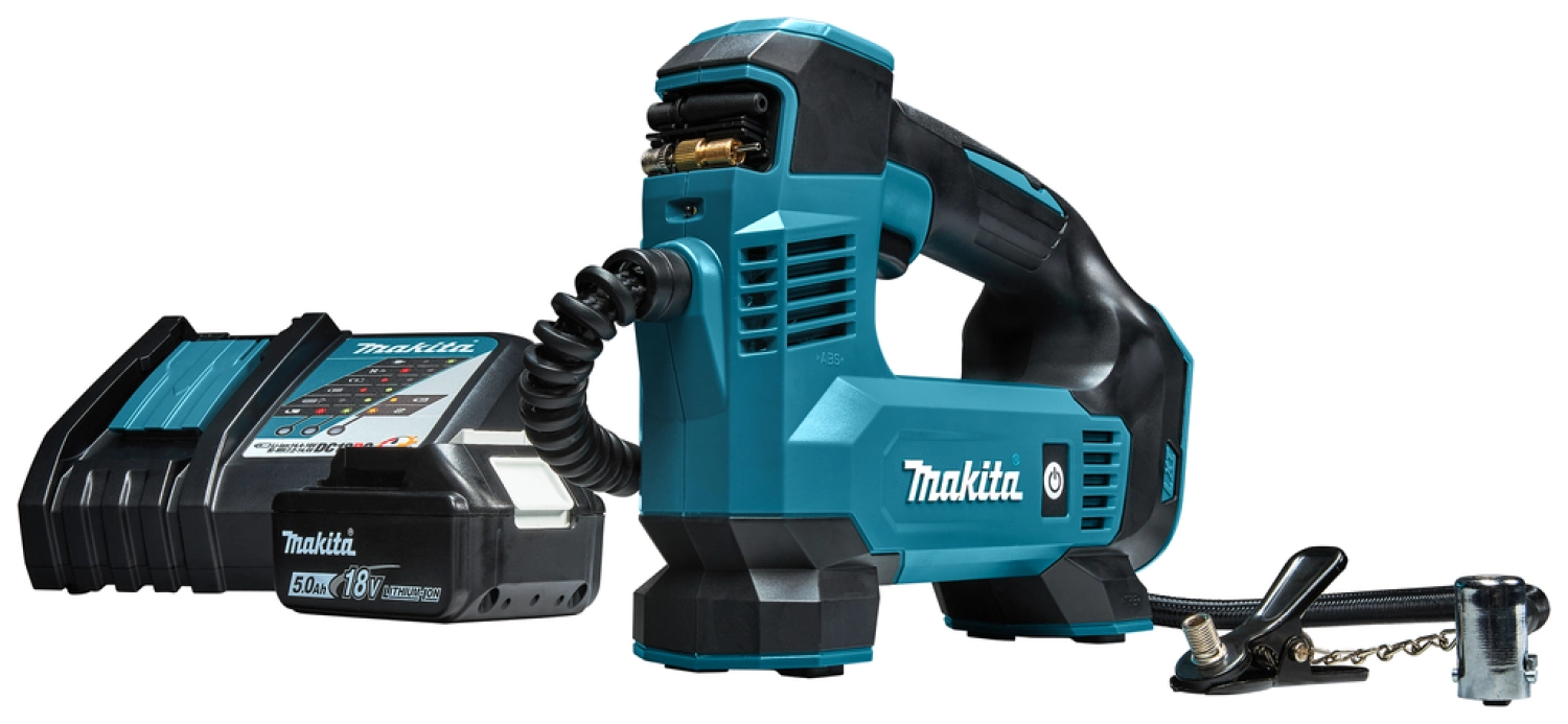 Makita DMP180RT Gonfleur sans-fil - Li-ion Air 18V - (1x 5,0 Ah) - 8,3 bar - Kit complet-image