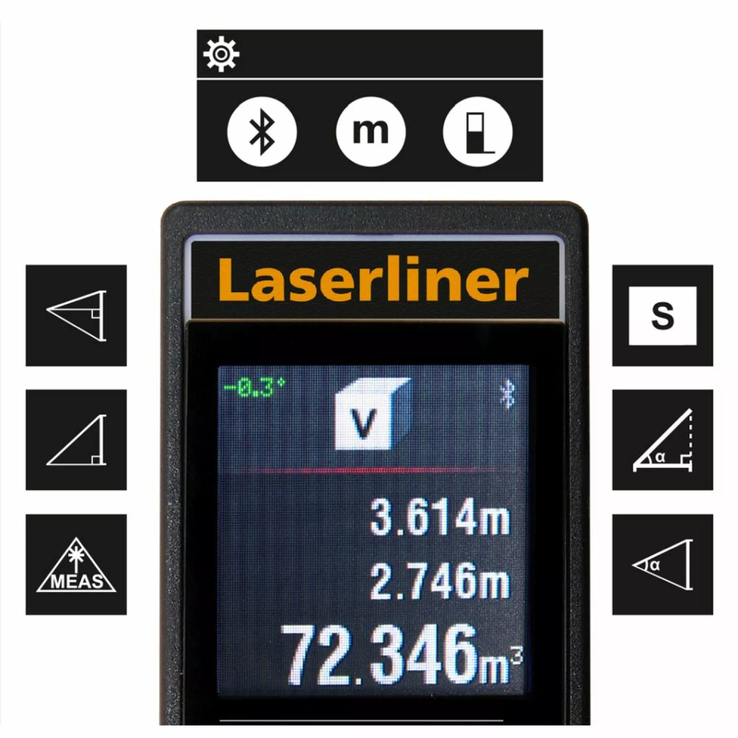 Laserliner LaserRange-Master T7 Afstandsmeter met touchscreen in tas - 70m-image