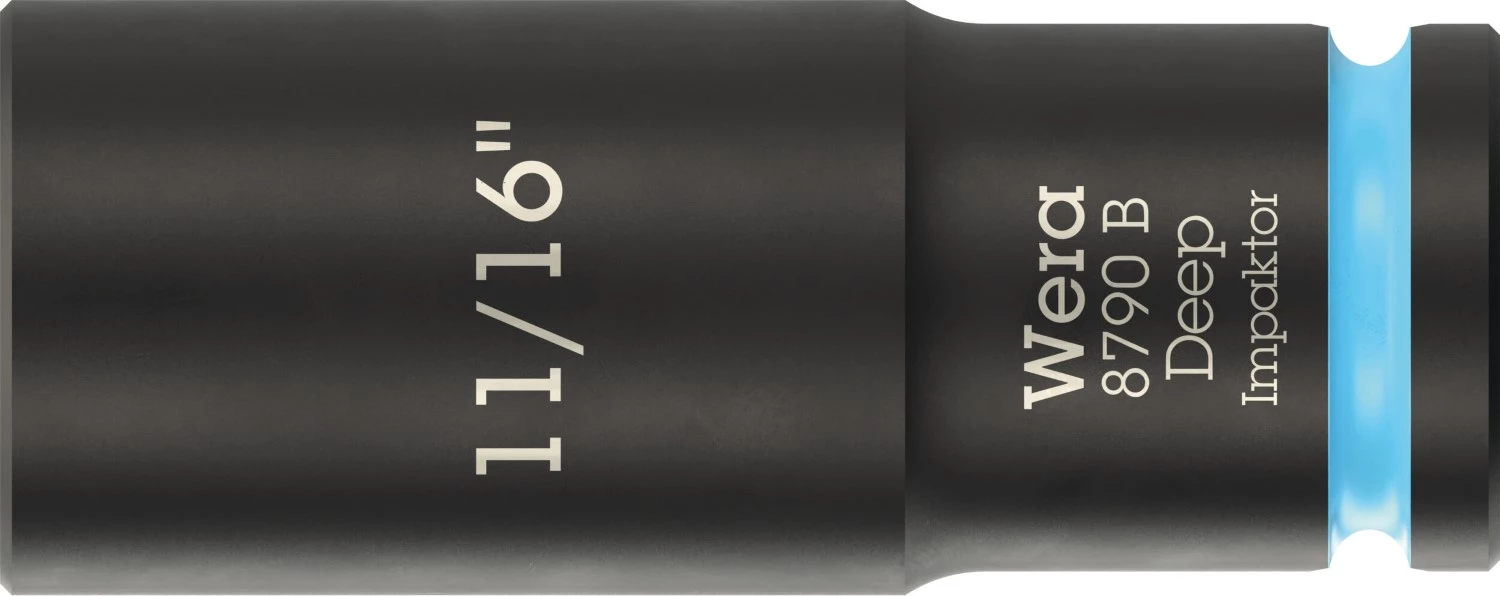 Wera 05005571001 8790 B Impaktor Deep Lange Krachtdop - 11/16" - zeskant - 63mm-image