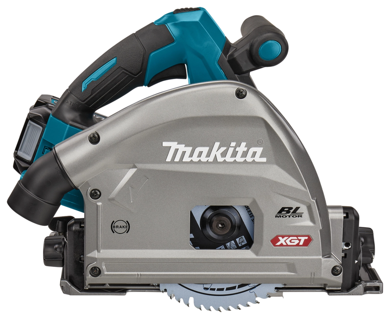 Makita SP001GZ06 XGT 40V Max Li-Ion accu Invalcirkelzaag body in Mbox met AWS zender + 2 geleiderails in tas - 165mm-image