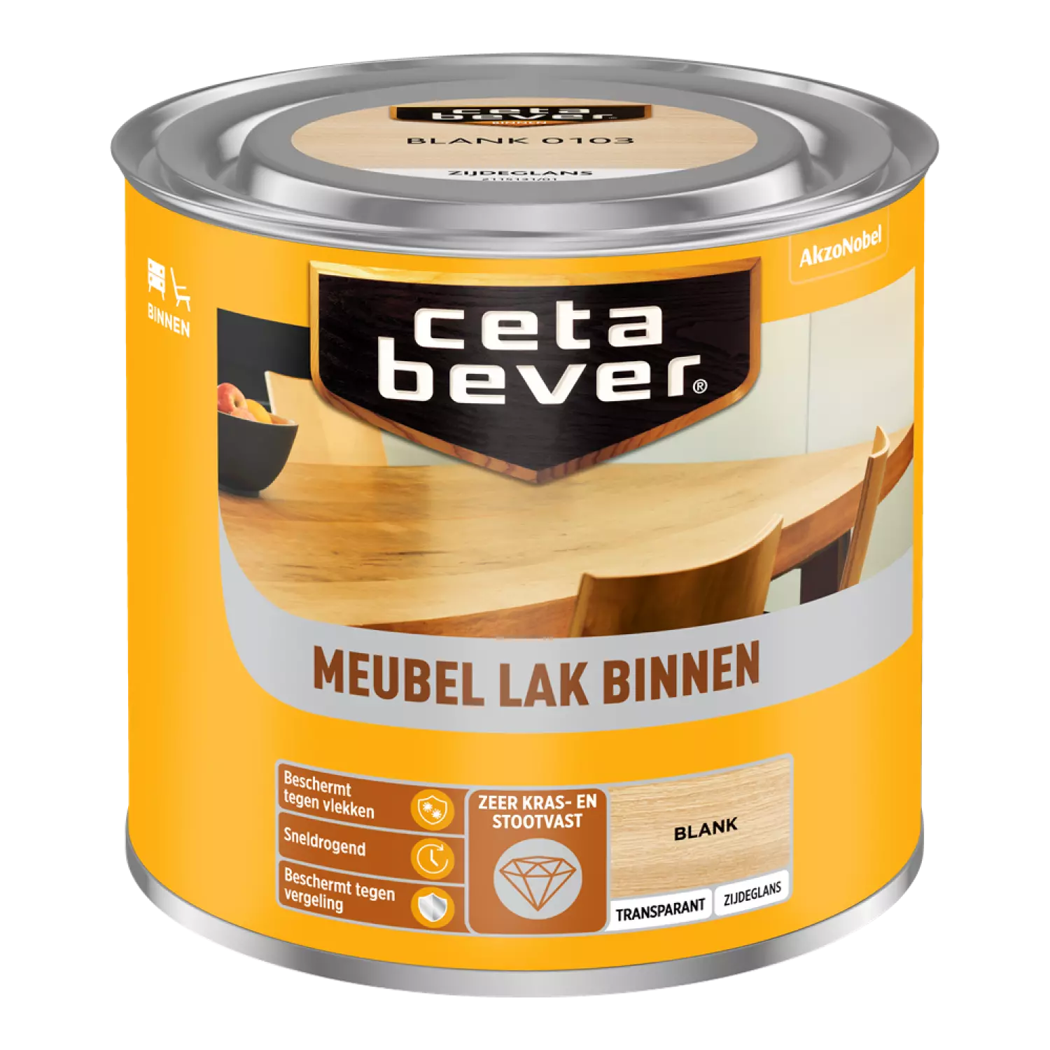 Cetabever Meubellak Transparant Zijdeglans - Blank - 250ml-image