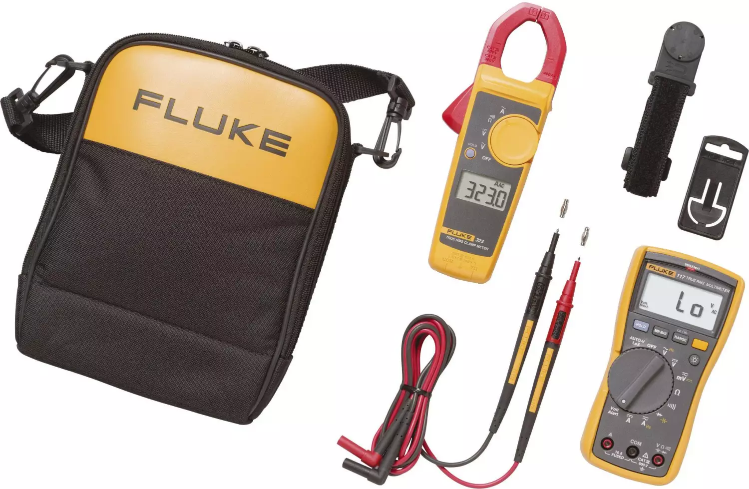 Fluke 117/323 EUR Multimètre numérique TRMS (Fluke 117) & Pince multimètre TRMS (Fluke 323) combiset-image