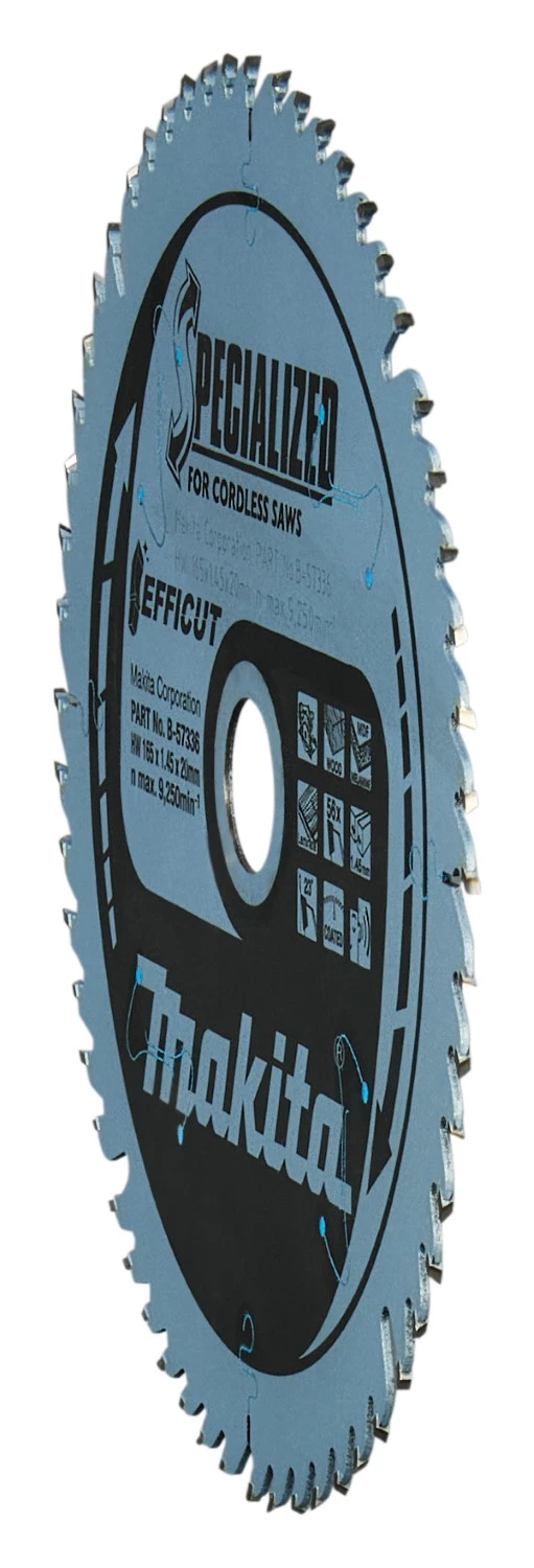 Makita B-57336-2 Cirkelzaagblad - Efficut 165x20x1,45 56T - Hout - Duopack-image