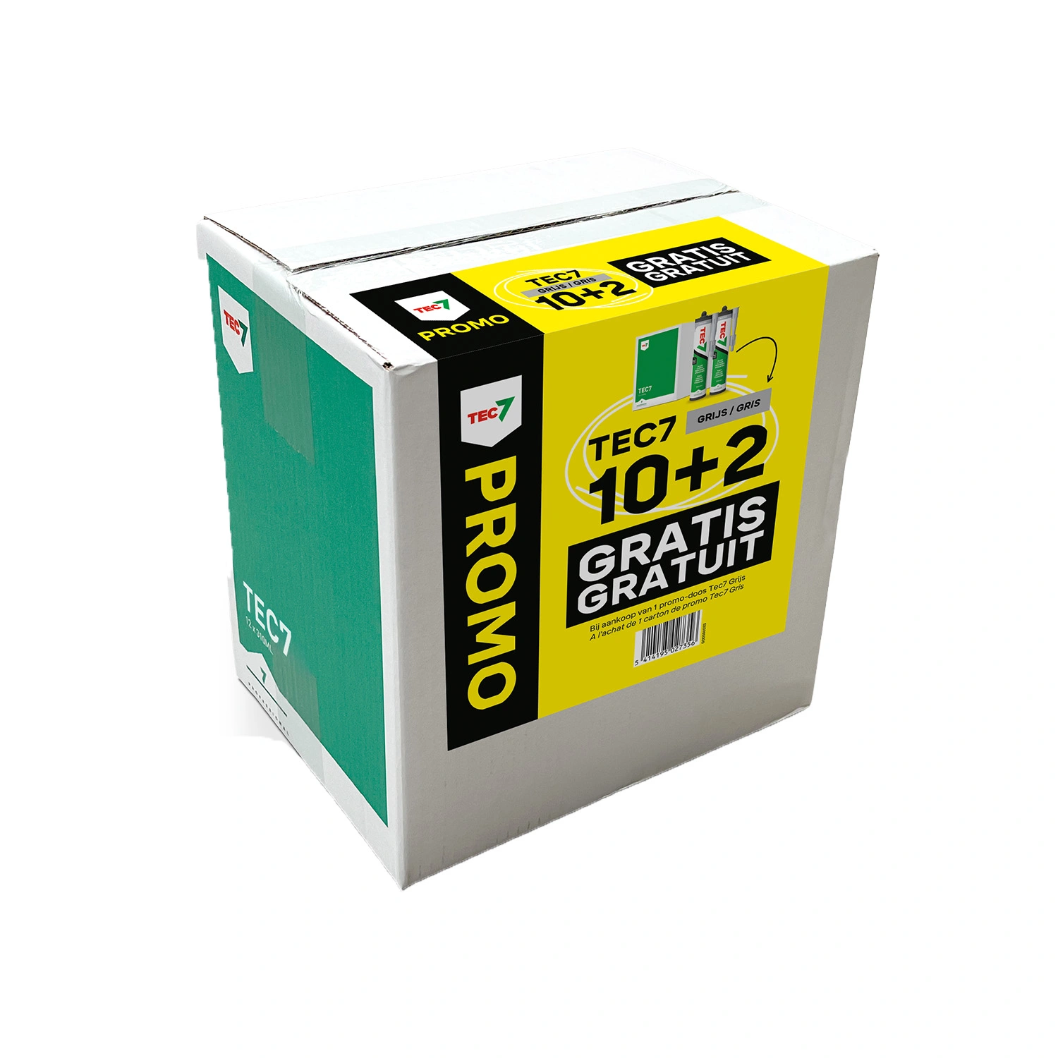 TEC7 Mastic de montage - Gris - Cartouche - 310 ml (10 cartouches + 2 offertes)