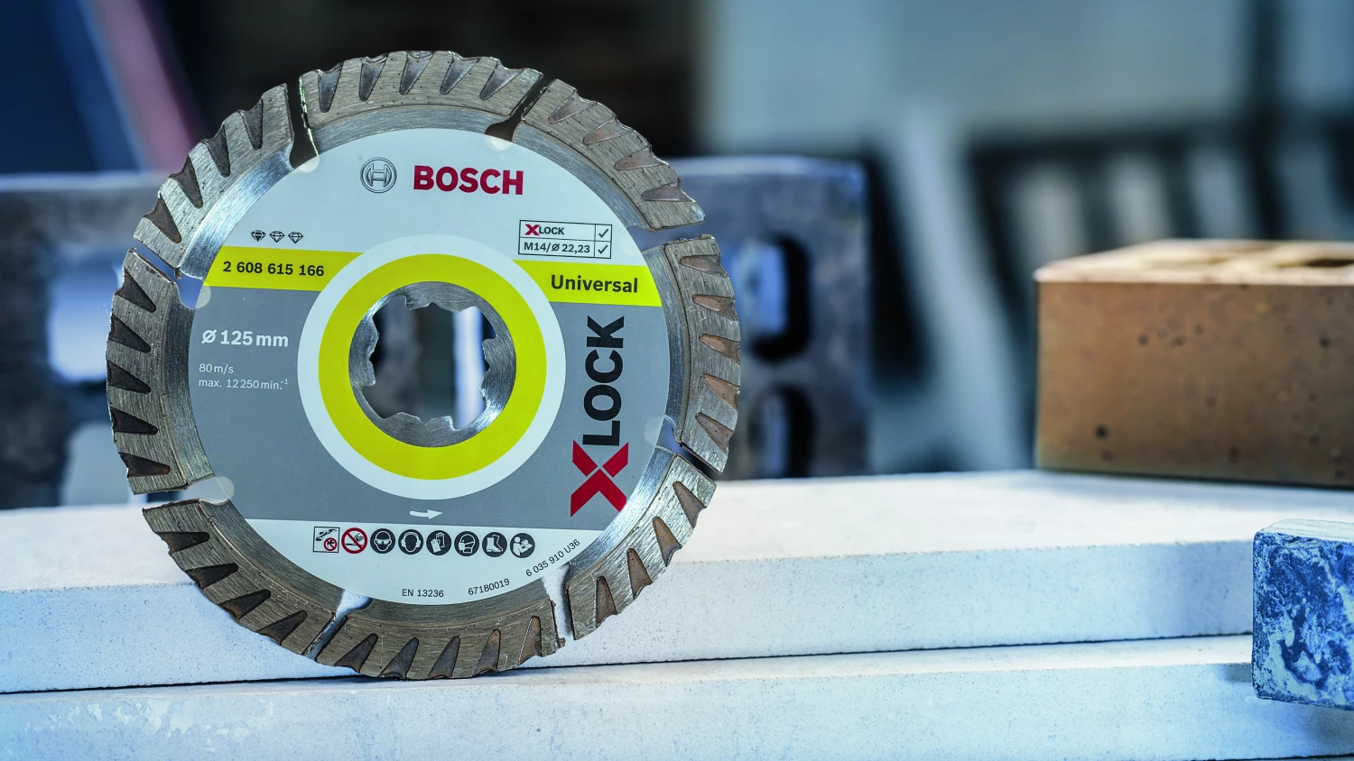 Bosch 2608615166 - X-LOCK Disque diamant Standard for Universal 125 x 22,23 x 2,0 x 10 mm-image