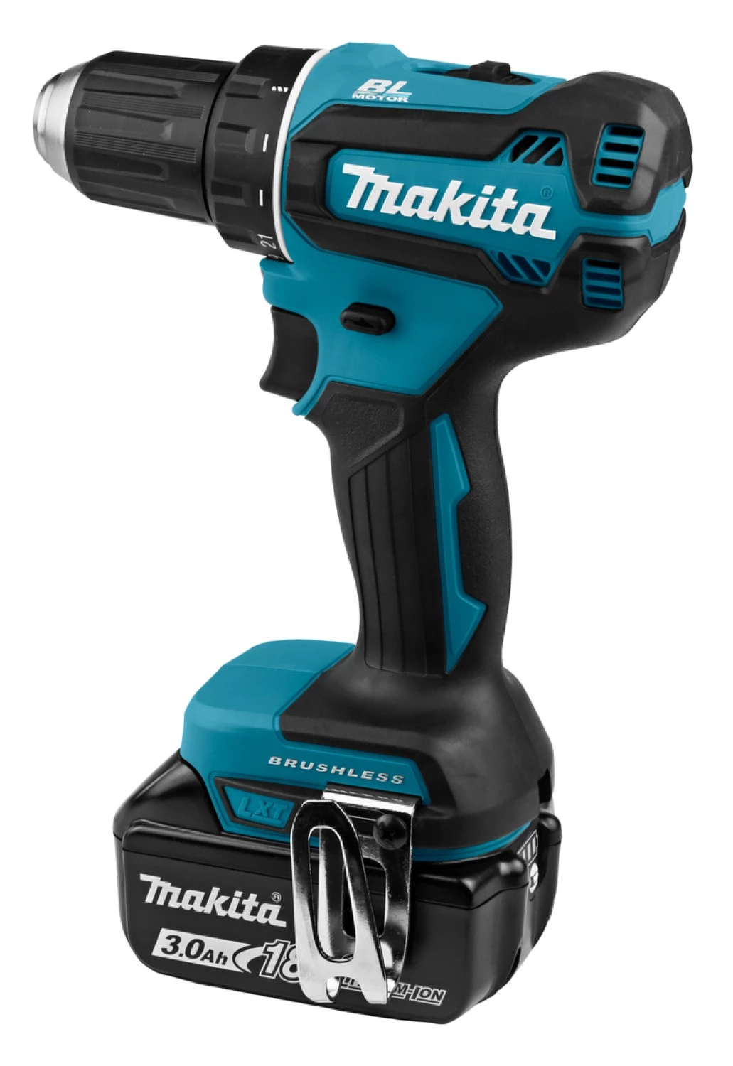 Perceuse visseuse sans-fil Makita DDF485RFJ - 18V Li-ion - 2 batteries 3,0 ah - MAKPAC - Brushless - 50 Nm-image