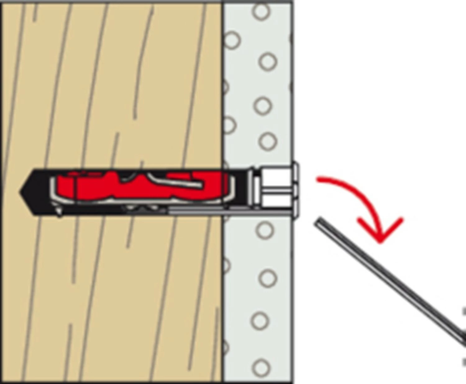 Fischer 537259 Hollewandplug DuoTec 10 S - 10 x 50mm - schroef 5 x 60mm (25st)-image