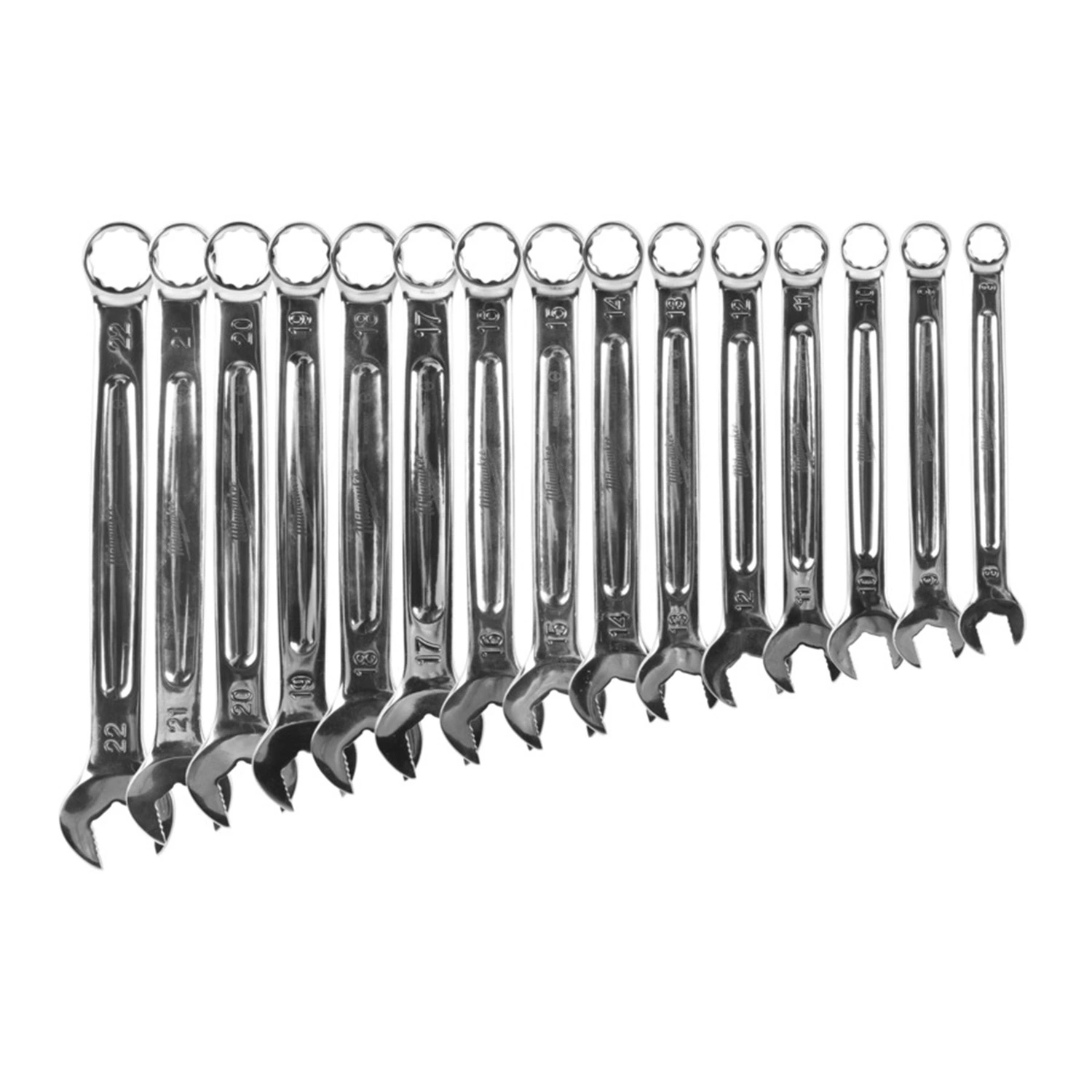 Milwaukee 4932500035 15-delige Ratelsleutelset MAXBITE slim - 8-22mm