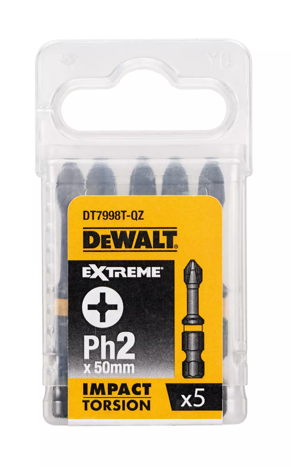 DeWALT DT7998T Bit de vis de torsion à l'impact extrême - PH2 - 50 mm (5e)-image