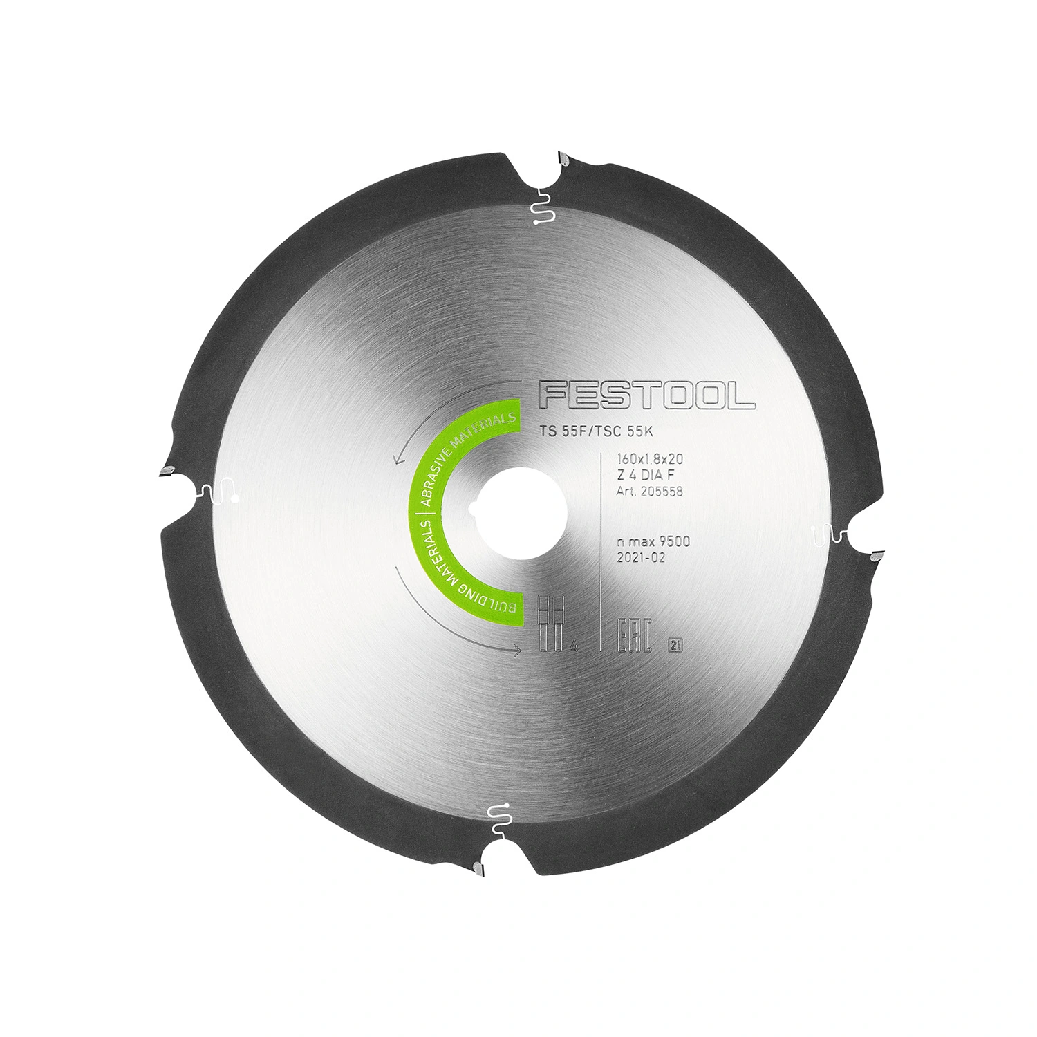 Festool 205558 DIA 160x1,8x20 F4 Diamant zaagblad - Abrasief - 160mm