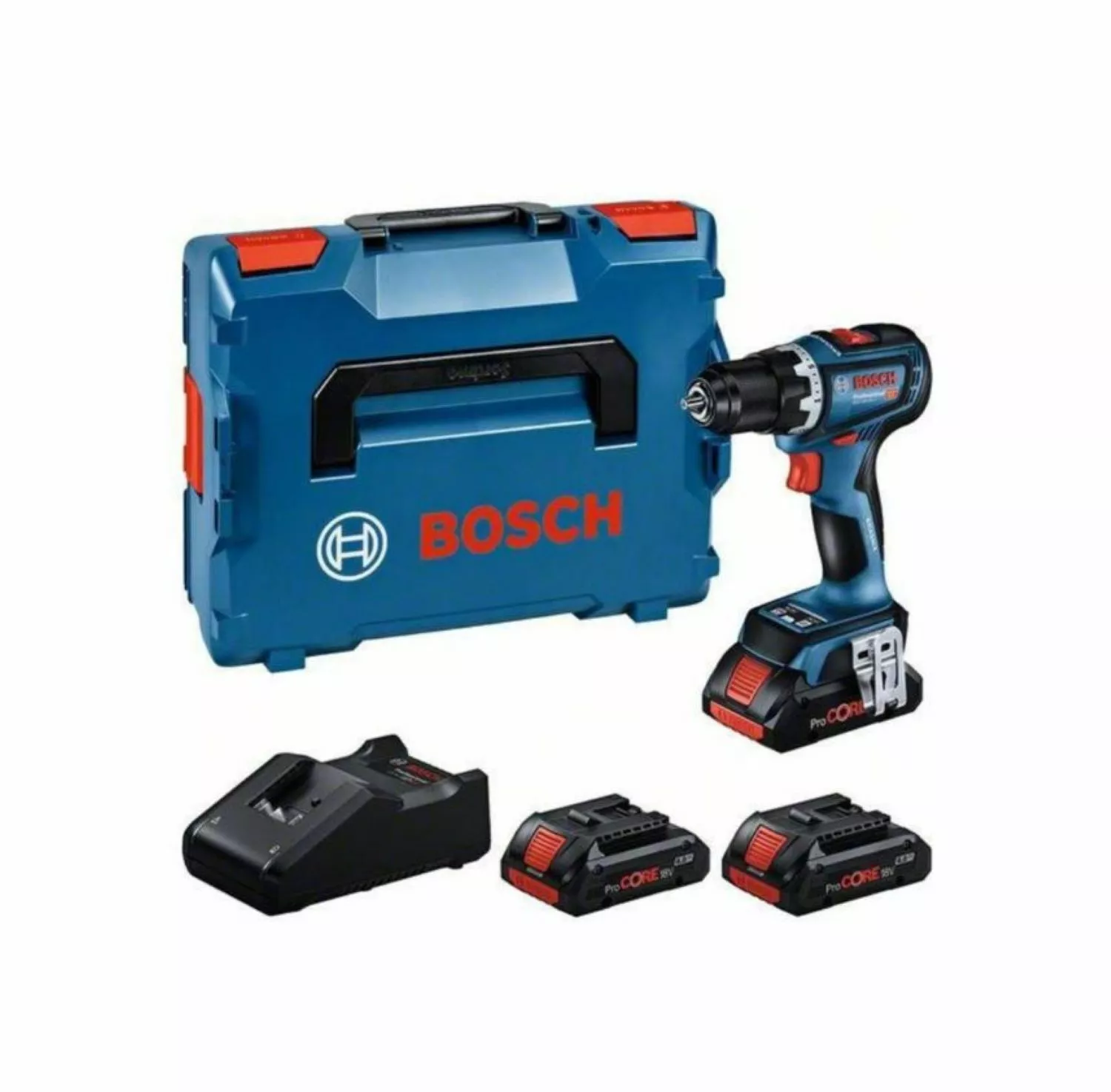 Bosch GSR18V-90C 18V Li-ion accu Schroefboormachine set (3x 4Ah accu) in L-Boxx - 64Nm-image