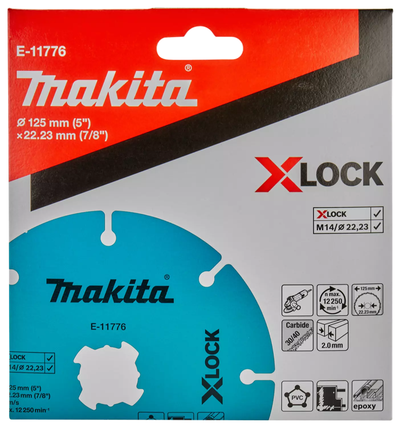 Makita E-11776 X-Lock Diamantdoorslijpschijf - 125x22,23x2mm-image