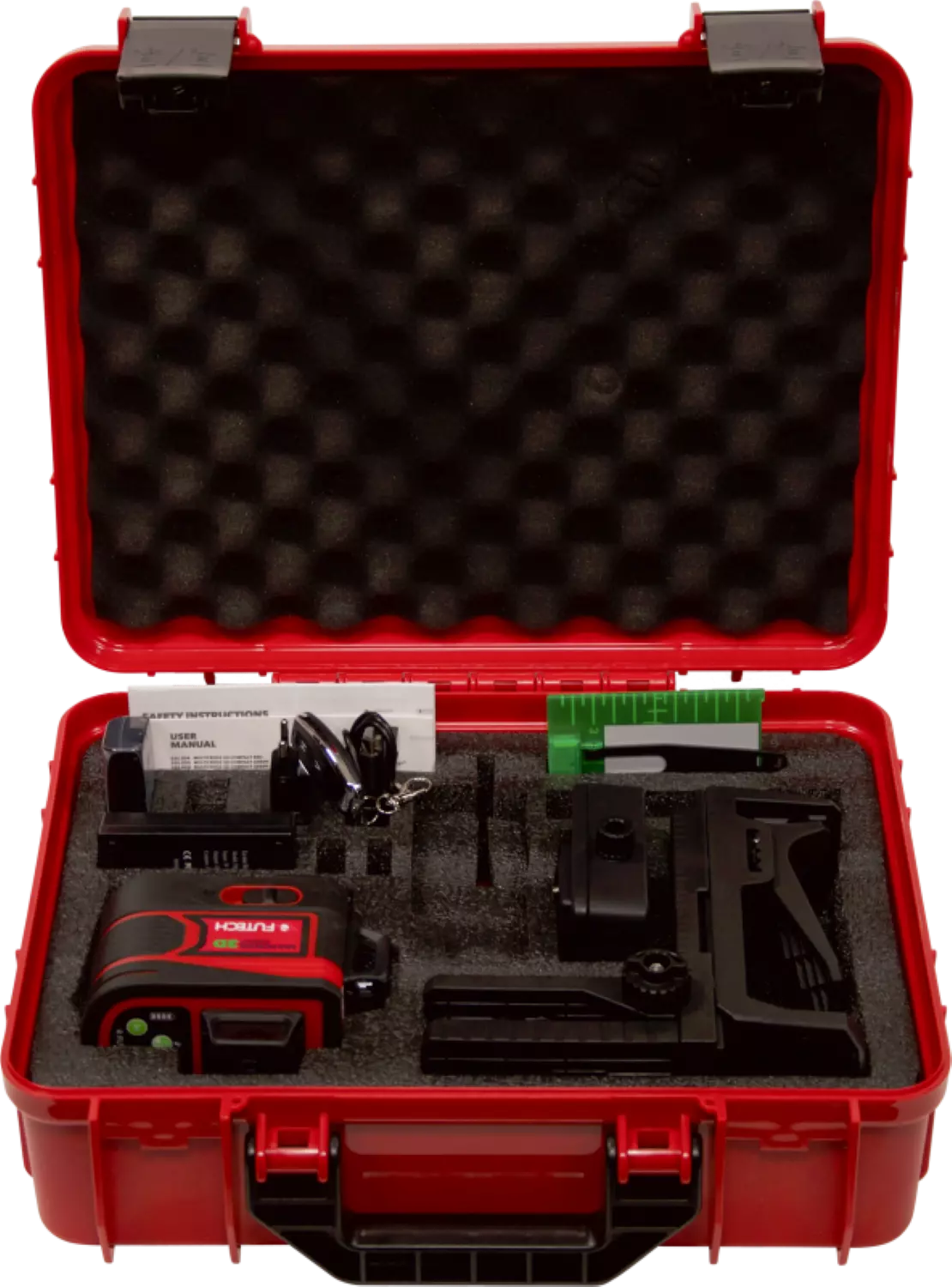 FUTECH MC3D Multicross 3D Laser à lignes croisées compact dans un coffret - vert - 2x 150 m - 3 lignes-image