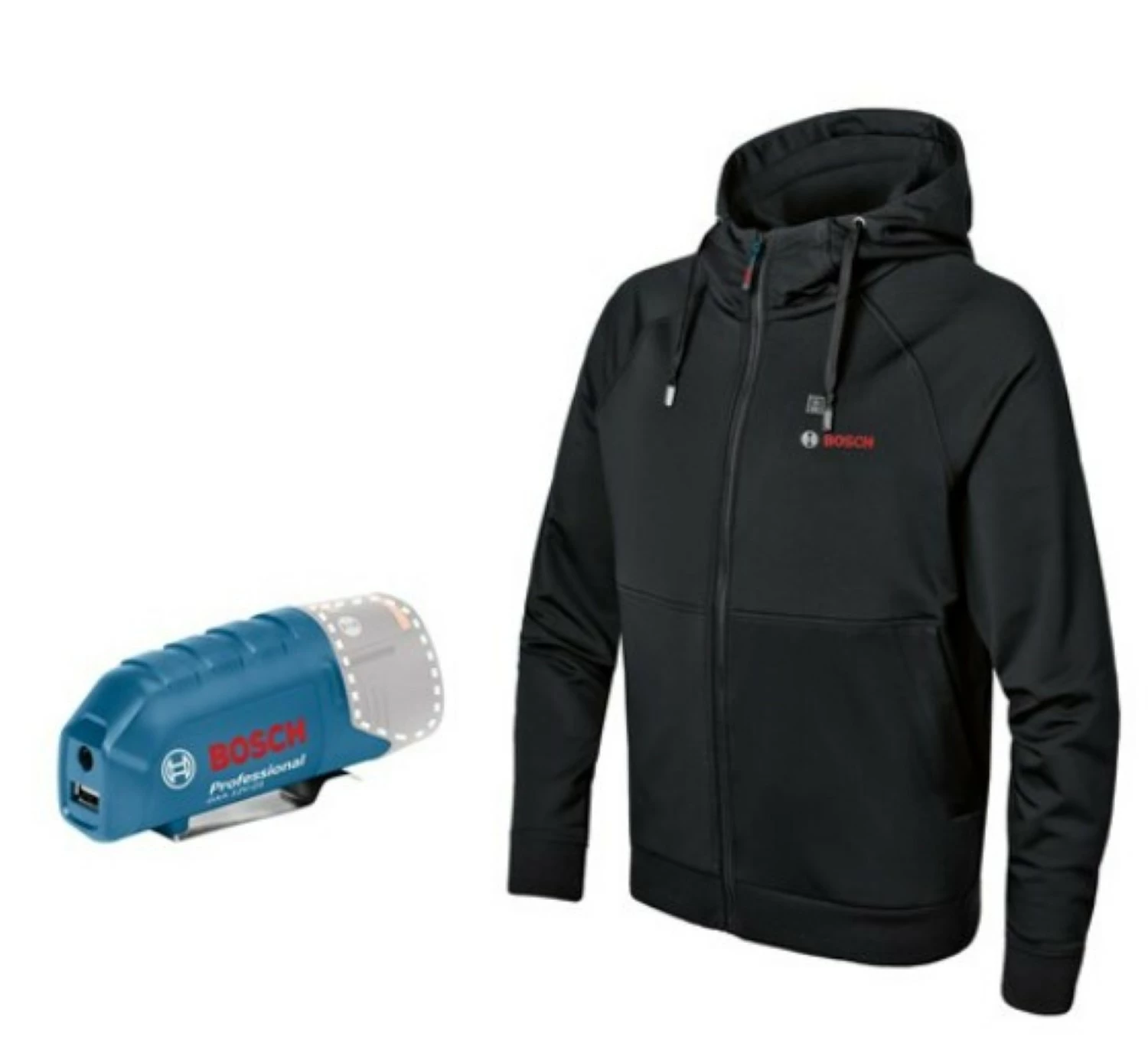 Bosch GHH 12+18V XA M 12V Li-Ion accu verwarmde hoodie - Maat XL-image