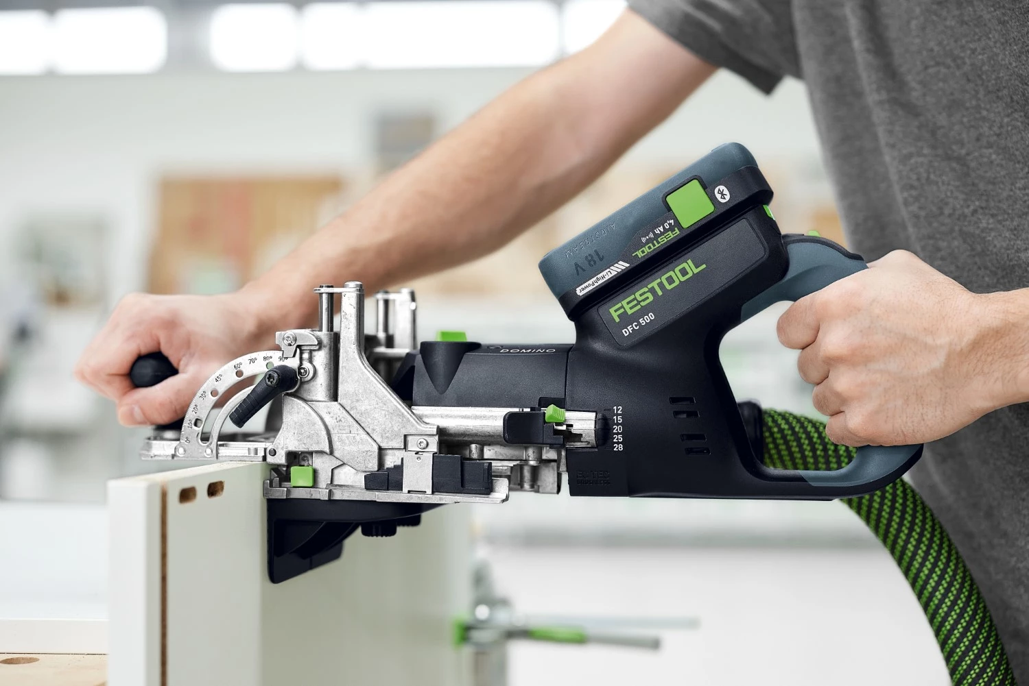 Festool DFC 500 E Basic 18V Accu Domino Freesmachine Body In Systainer Festool DFC 500 E Basic 18V Accu Domino Freesmachine Body In Systainer