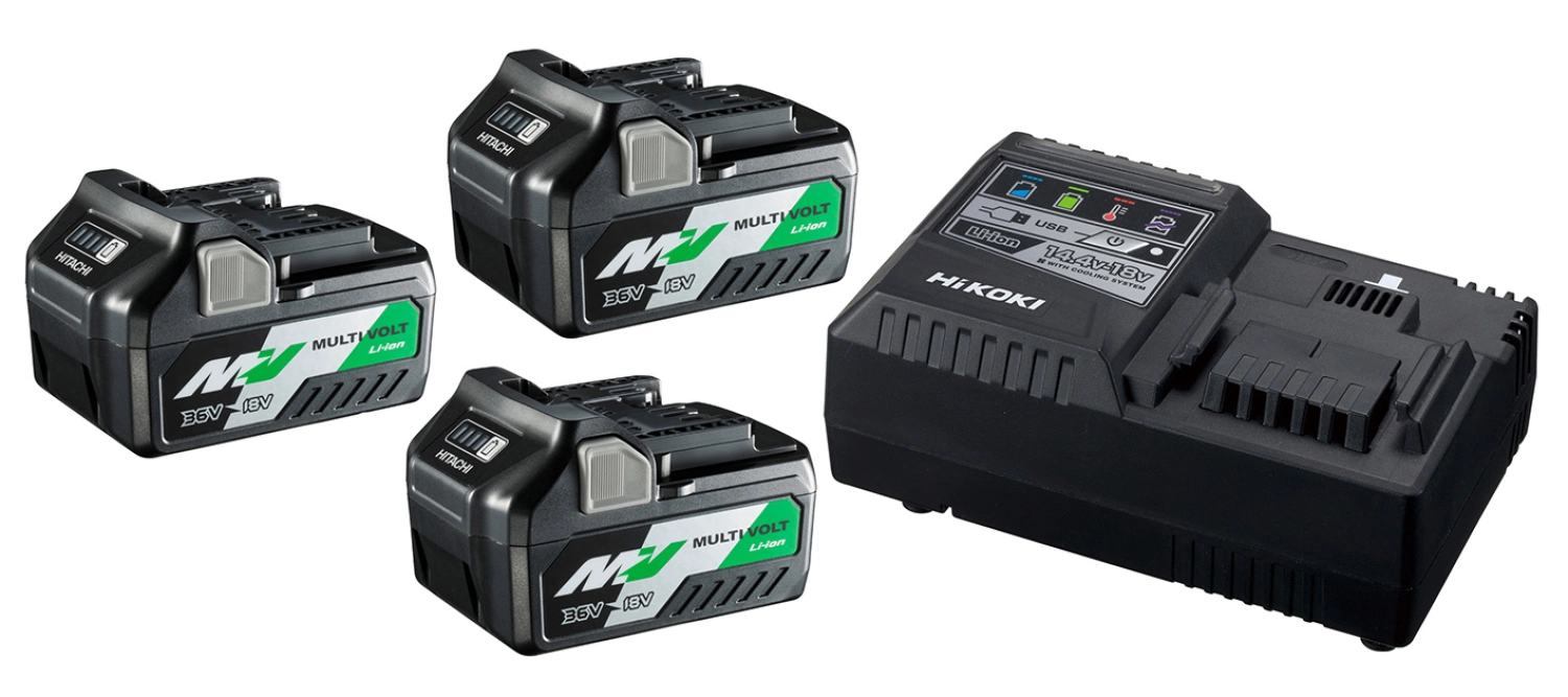 HiKOKI UC18YSL3WA3 MultiVolt Accu Starterset (3x 36V 2,5Ah / 18V 5.0Ah) + lader-image