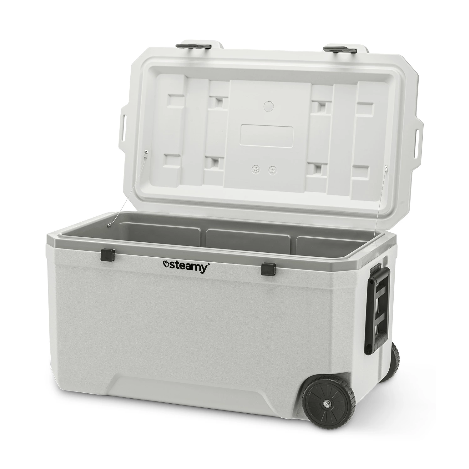 Steamy SCM120W Marine 120 Glacière à roulettes - 120 L - Blanc-image