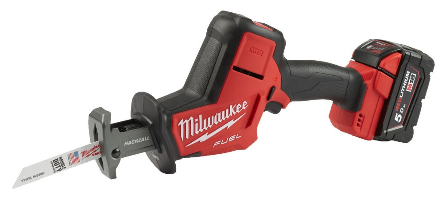 Milwaukee M18 FHZ-502X 18V Li-Ion accu Reciprozaag set (2x 5,0Ah accu) in HD Box - 22mm-image