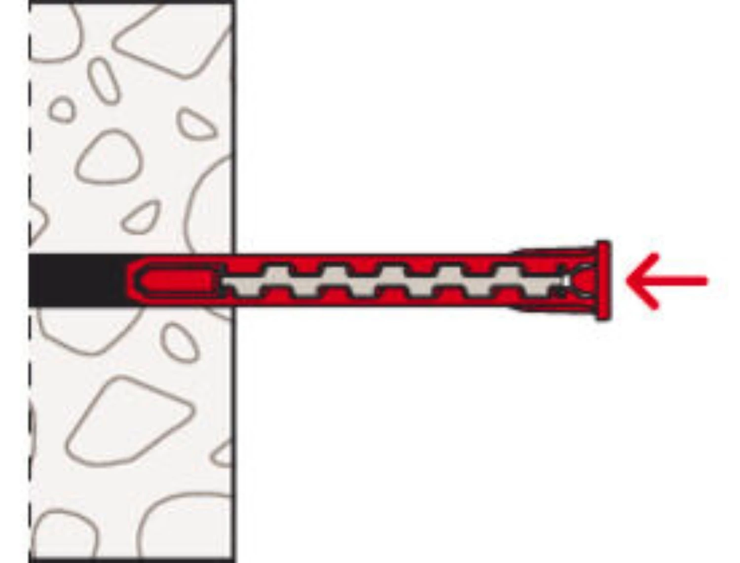 Fischer 577364 Nylon plug HybridPower 10 x 90 FUS met schroef (50st)-image