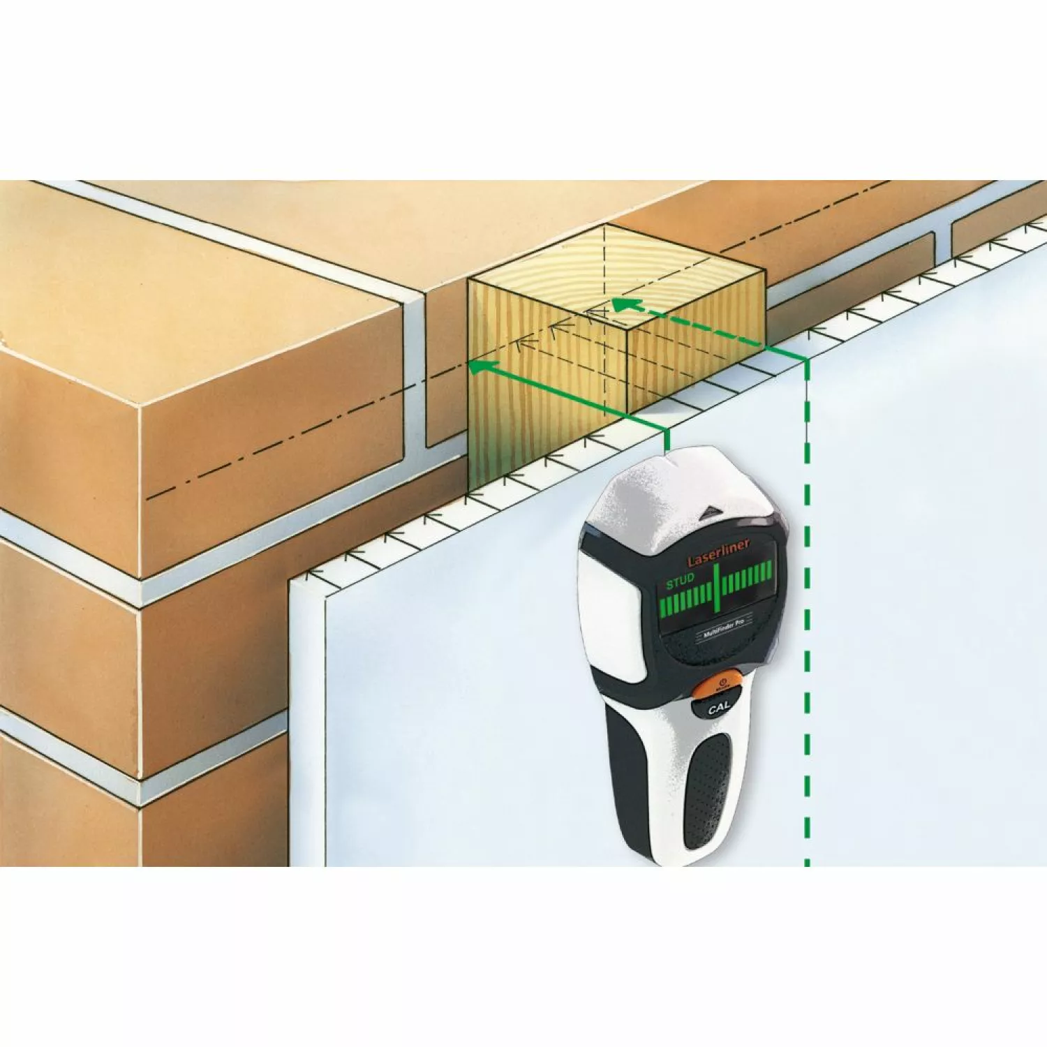 Laserliner MultiFinder Pro Universele Detector - Hout/Metaal/Koper/IJzer-image